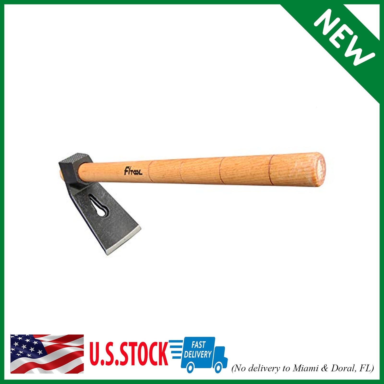 Forged Woodworking Hammer, Woodcarving Straight Adze, Axe with Claw Hammer, Adze