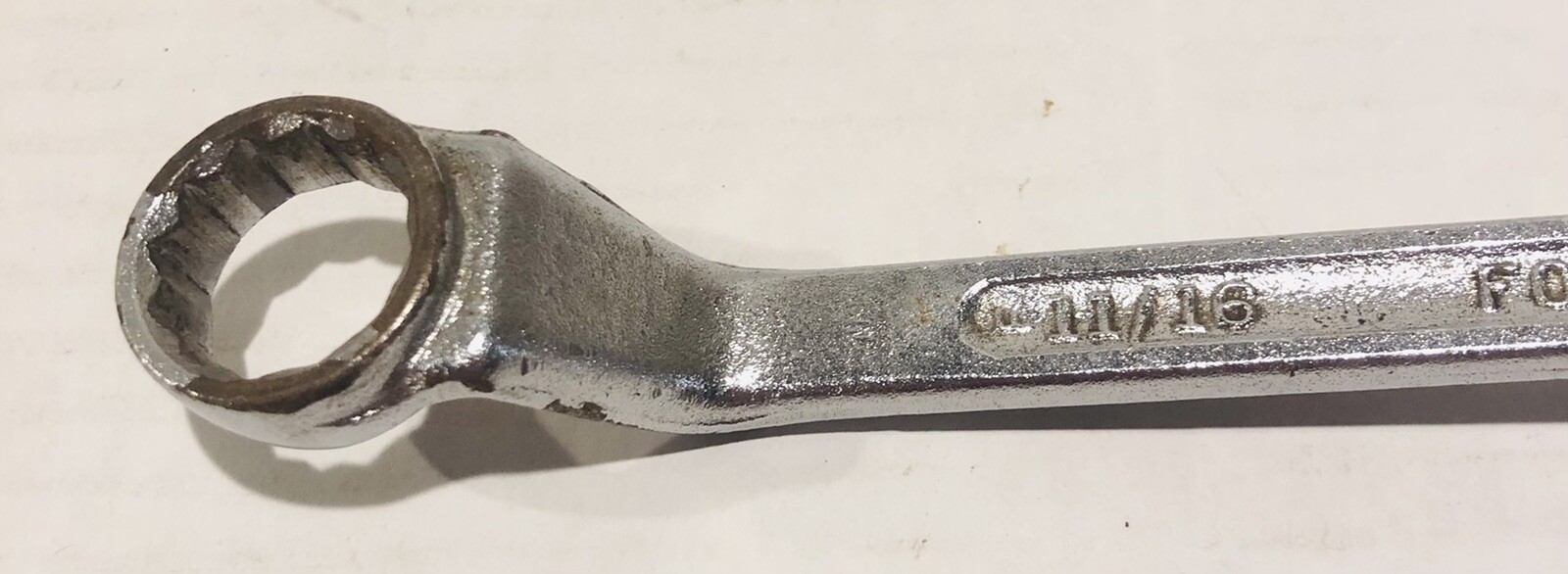 Vtg Dunlap USA SAE Forged 2 Piece Box End Offset Wrench Set 5/8 11/16 25/32 3/4