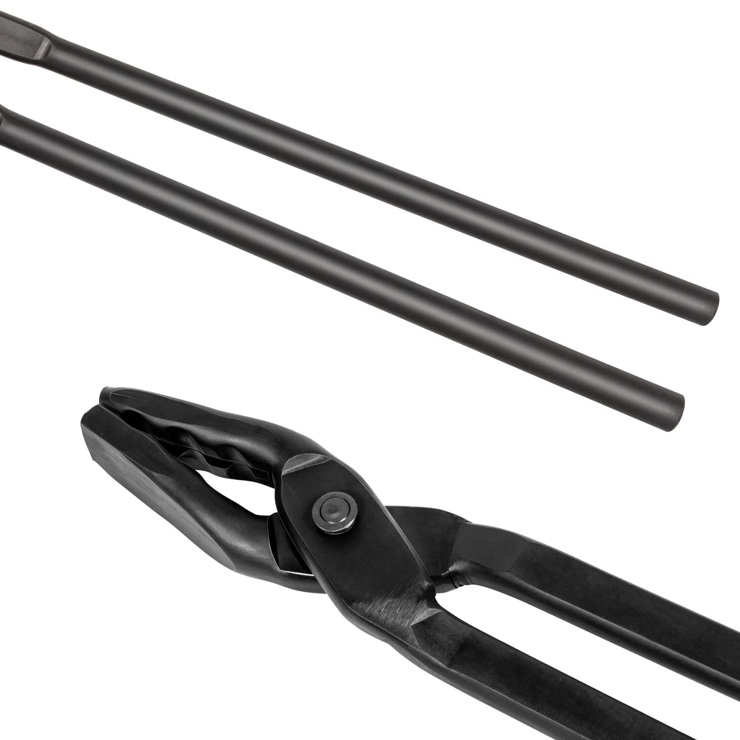 16 inch Beginner Blacksmith Wolf Jaw Tongs Bladesmith Knife Making Forge Tong