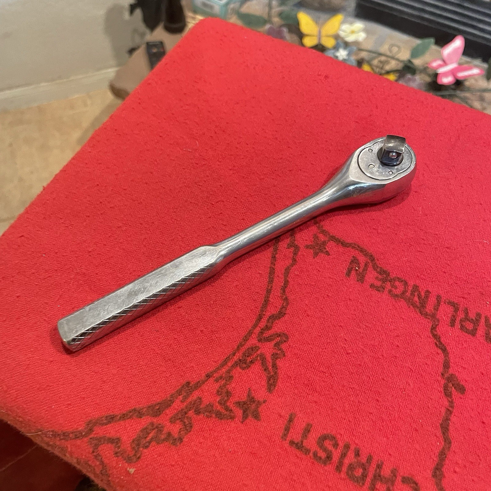VINTAGE ARMSTRONG USA ,#11-901 ,3/8″ DRIVE RATCHET, 7 1/2″ LONG