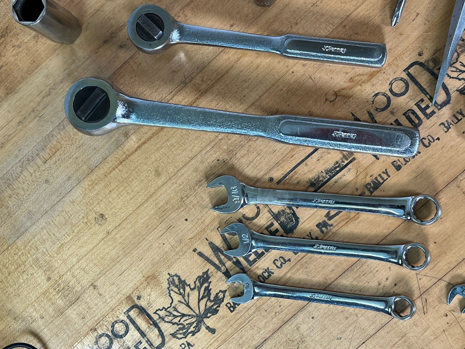 Rare Vintage Collection of JC Penny Tools (S K Tools) – Wrenches, Ratchets, Etc.
