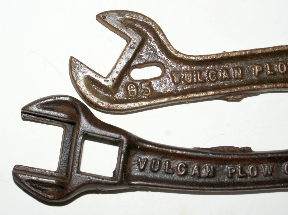 2 VULCAN Plow Farm Implement Wrenches Tools Evansville IN