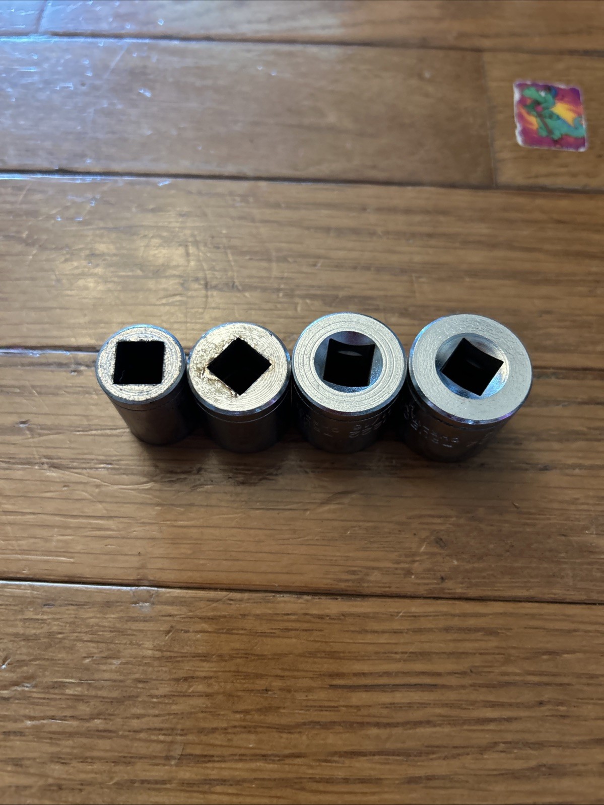 Lot of 3/8” Drive 12 Point Sockets Made in Japan SAE 1/2,5/8, 11/16, 3/4 Shallow