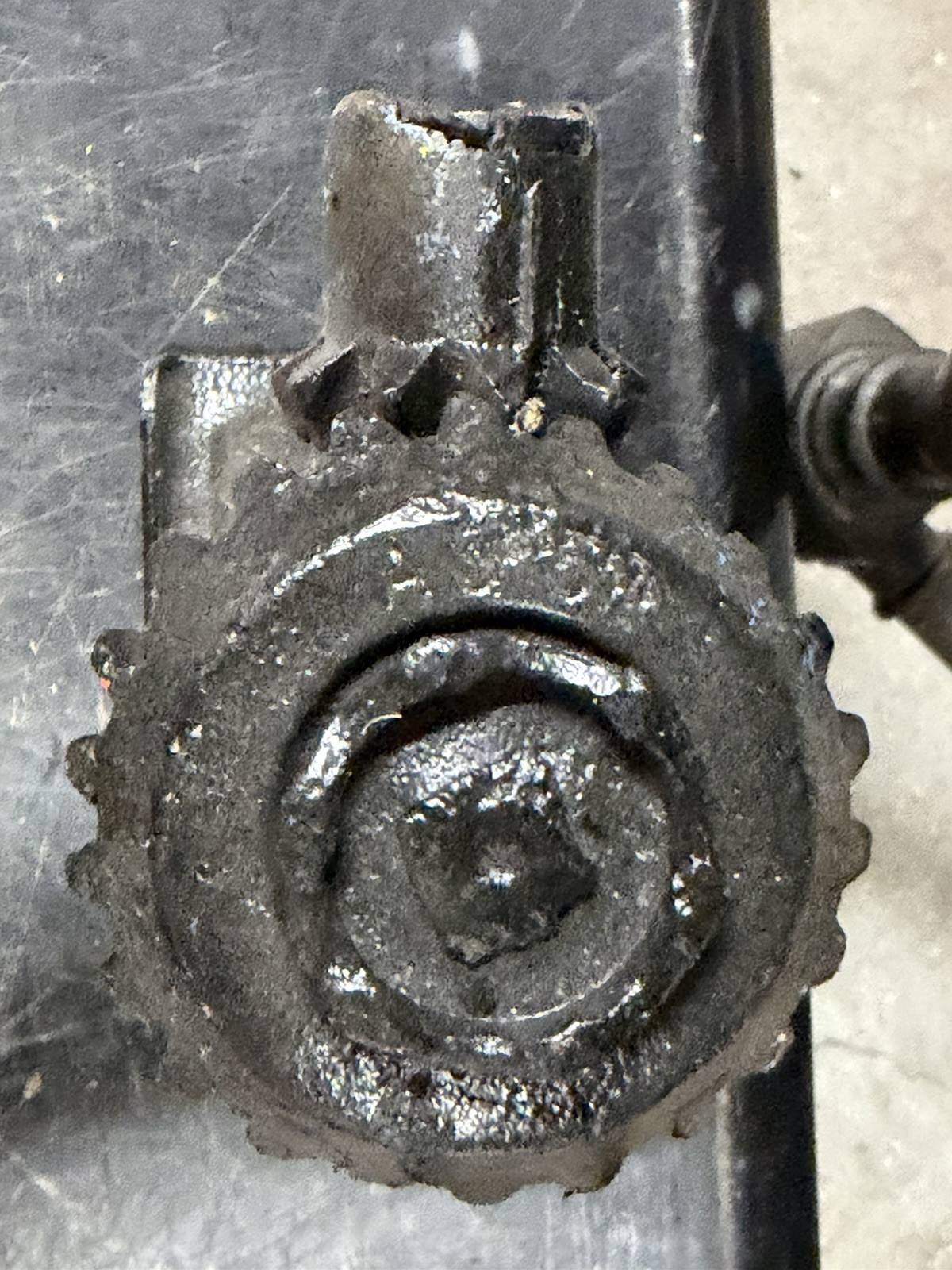 VTG Antique early 1900s Heavy Duty Metal Screw Jack Ratchet Restored