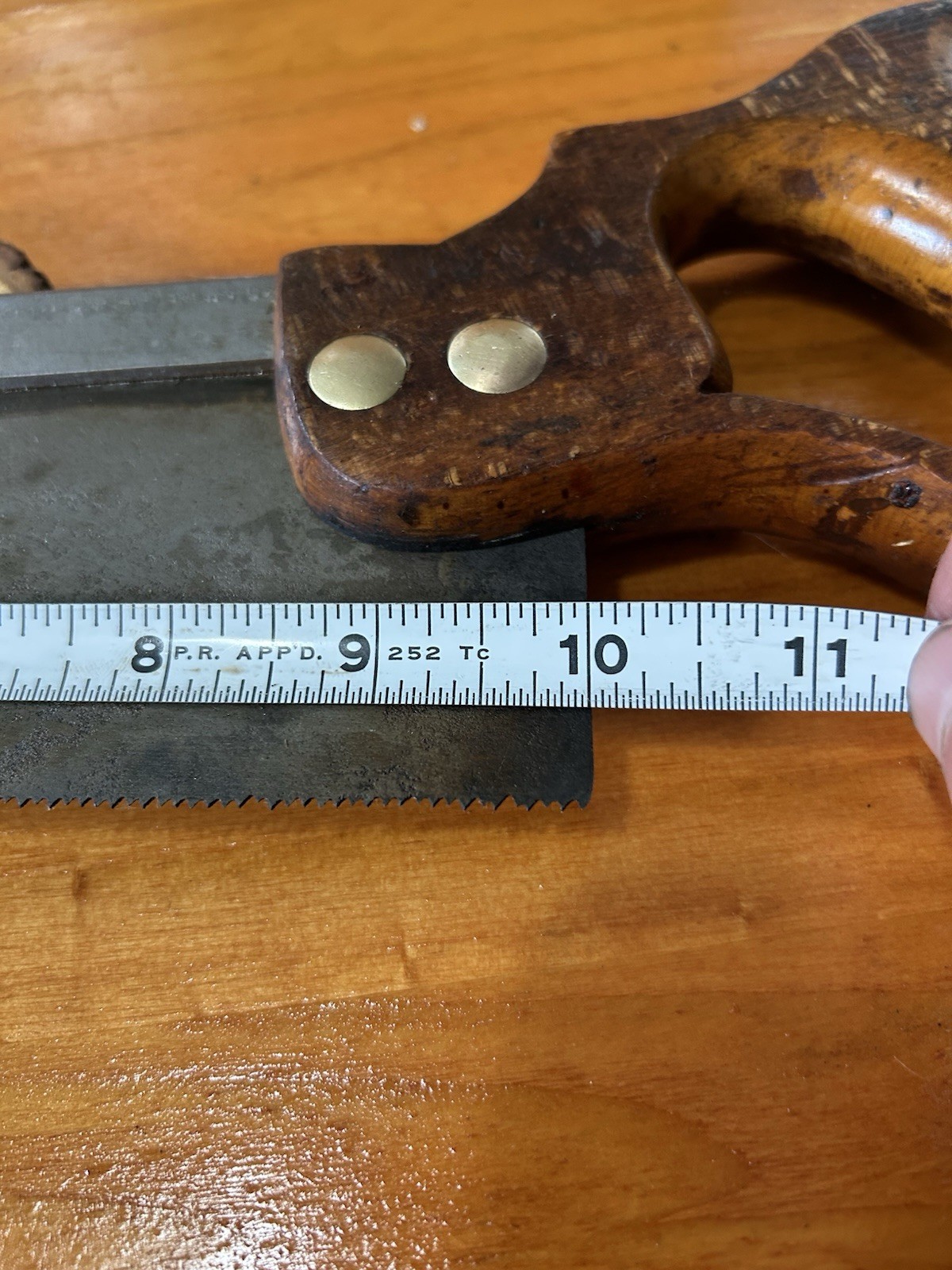 Vintage J H Noble 10″ Cast Steel Back Saw Mitre Saw