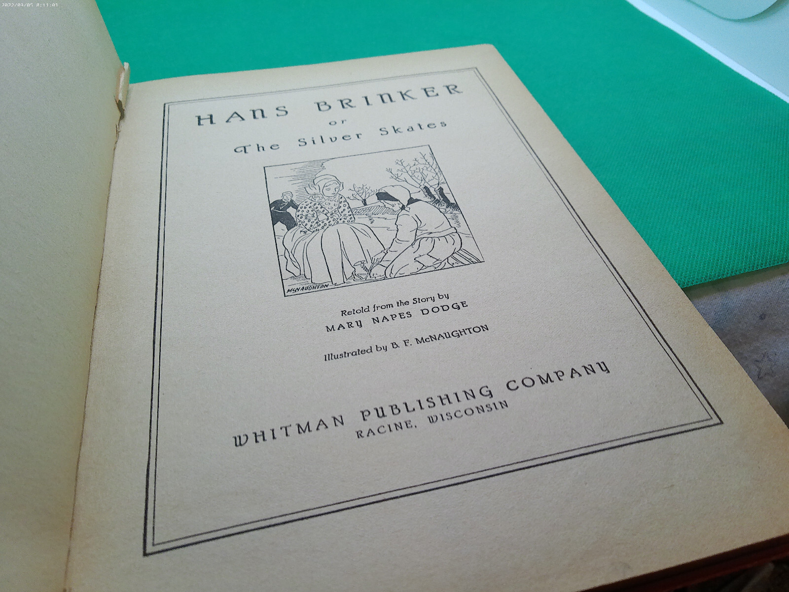 Hans Brinker Johnny Crows Garden Childs Day 3 books HB Brooke DeLaMare 20s 30s