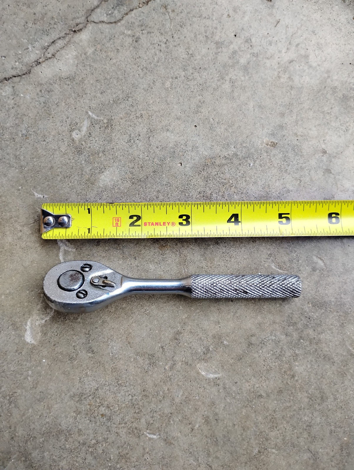 Proto Tools 5″ Long Ratchet 1/4″ Drive Knurled Handle 4749 USA