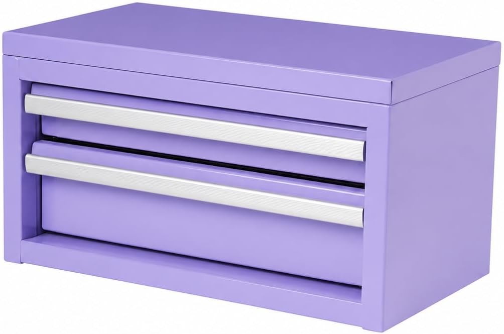 K.balt 2-Drawer Mini Tool Box, Lavender