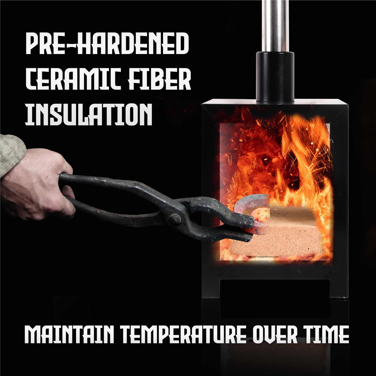 Propane Forge Propane Knife Forge Single Burner Large Capacity Farriers Furnace