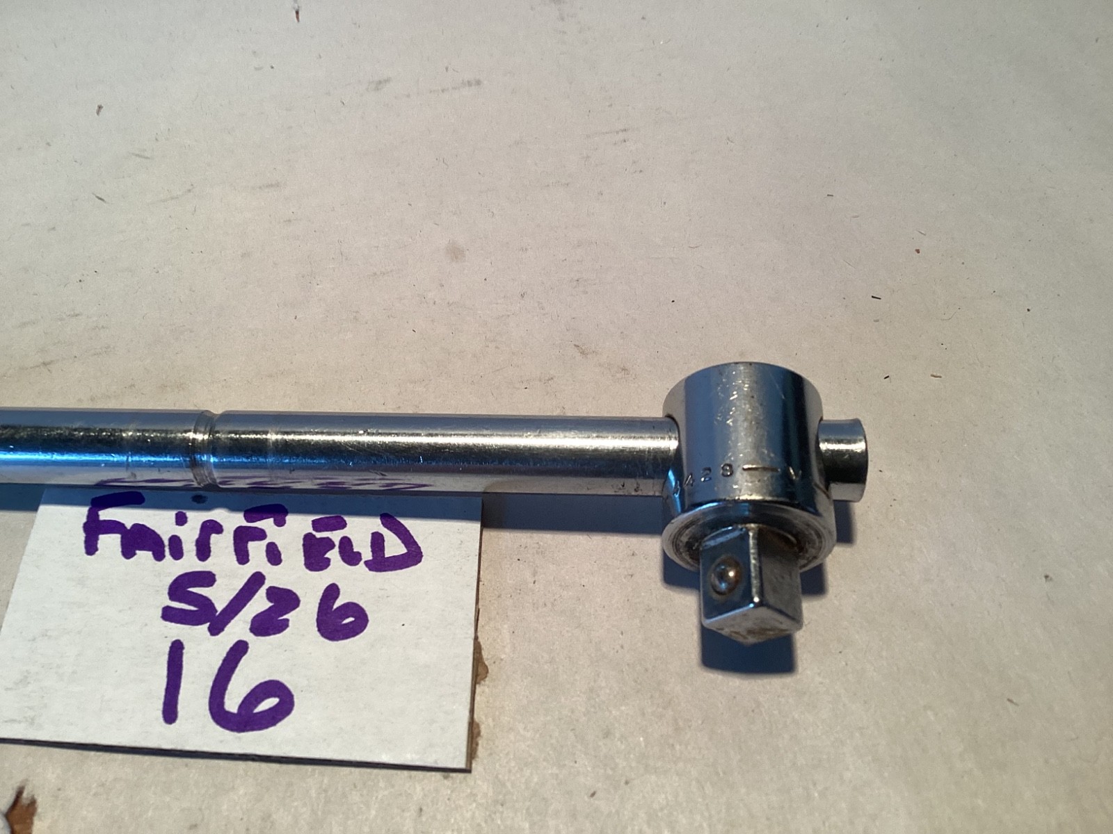 Vintage Craftsman -V- #4428 3/8” sliding t-handle breaker bar mechanic tool