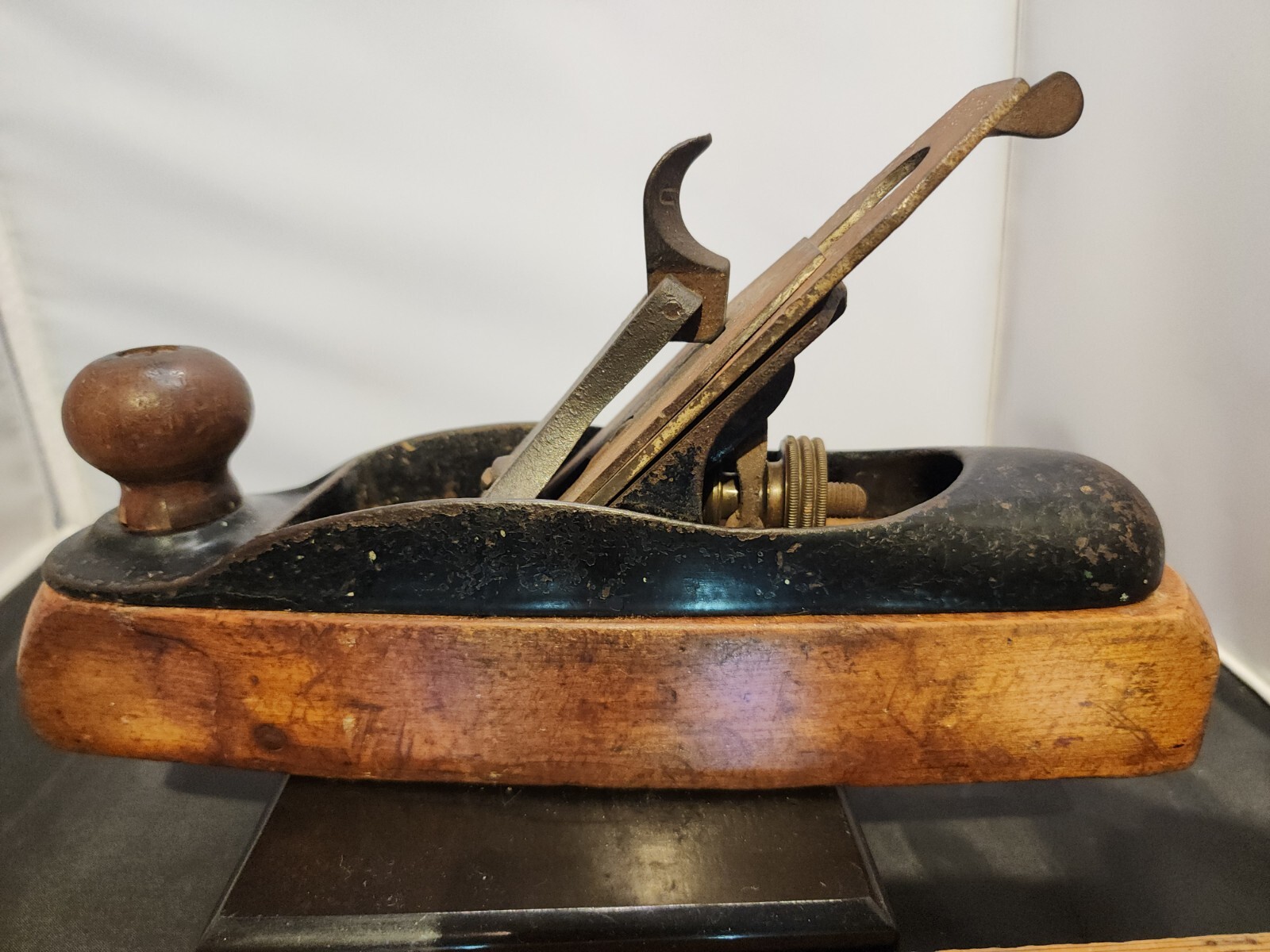 Vintage UNION Tool #23 Transitional Smooth Plane Wood Bottom Tool Made in CT
