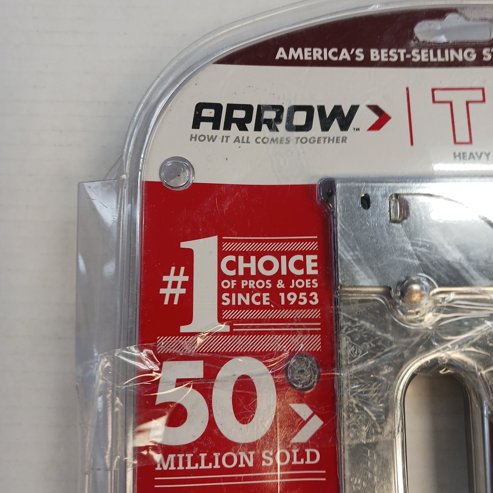 ARROW FASTENER T50M STAINLESS STEEL HEAVY DUTY STAPLE GUN STAPLER TACKER