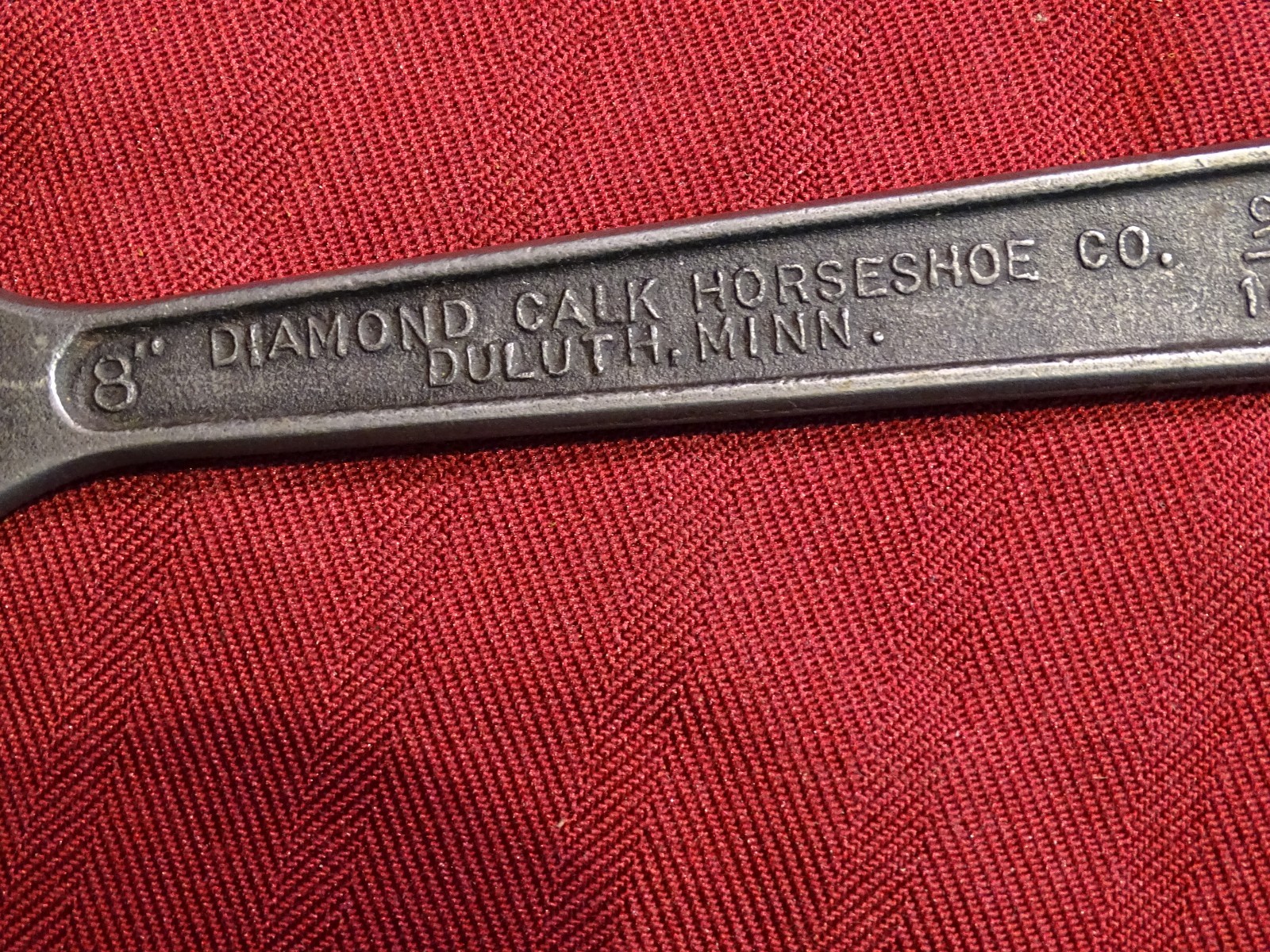 Diamond Calk Horseshoe 8″ Adjustable Wrench Crescent Style With 9/16″ Box End