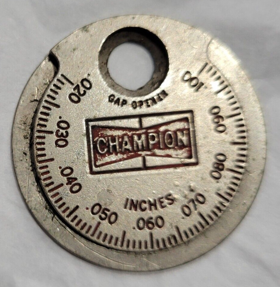 Vintage Champion Spark Plugs USA CT 481 Taper Gap Gauge Gap Opener