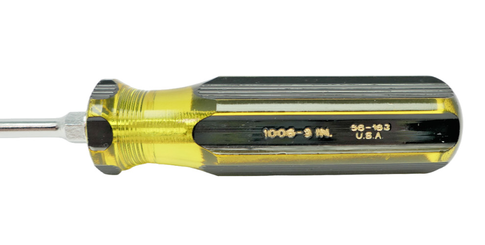 Vintage STANLEY 100 Plus 3/16″x6″ Std. Blade Flat Tip Screwdriver 66-163 USA NOS