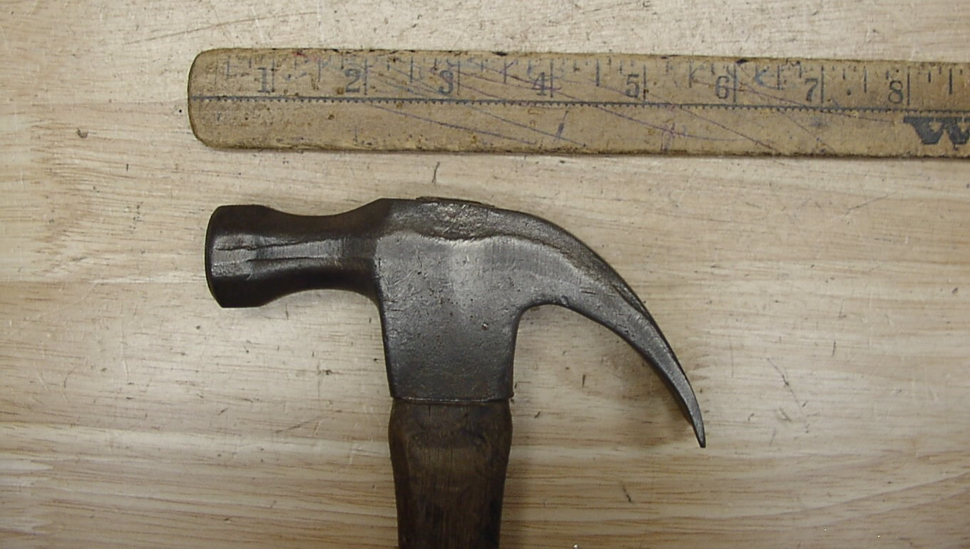 Vntg USA Quality Curved Claw Hammer,1lb.8.6oz,XLINT Steel,Orig. Octagonal Handle