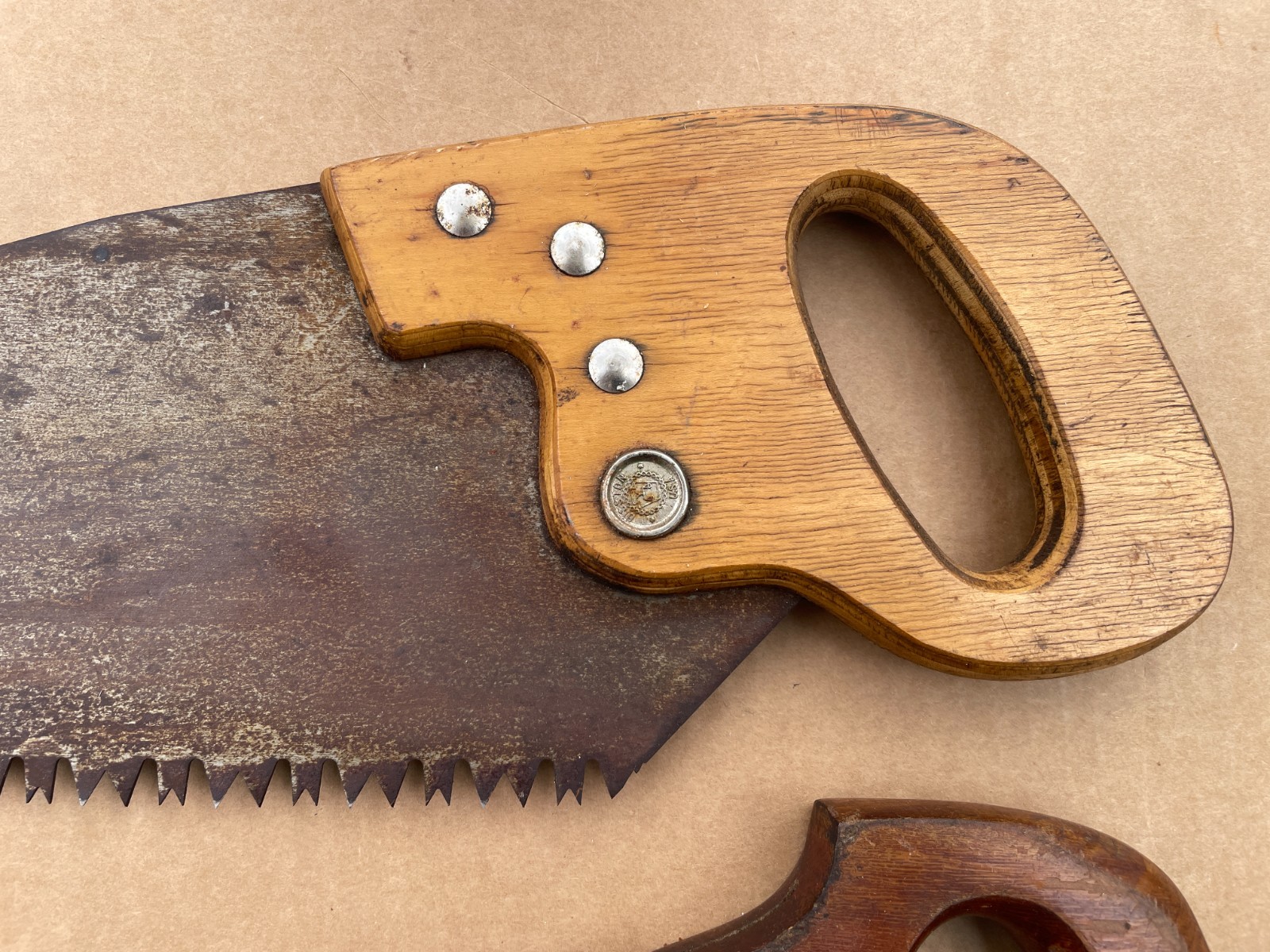 VINTAGE Lot of (3) DISSTON SPECIALTY SAWS Crosscut, Keyhole, Backsaw c.1940-70’s