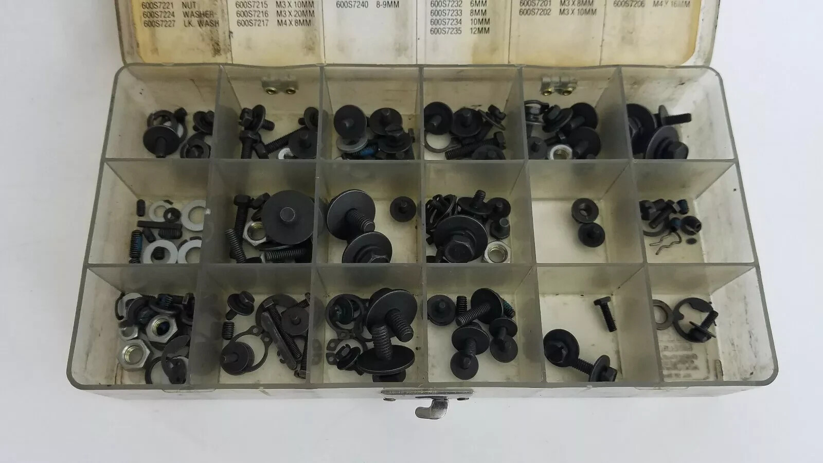 XEROX Metric Hardware Repair Parts Kit 18 Comp Plastic Box INCOMPLETE Vintage