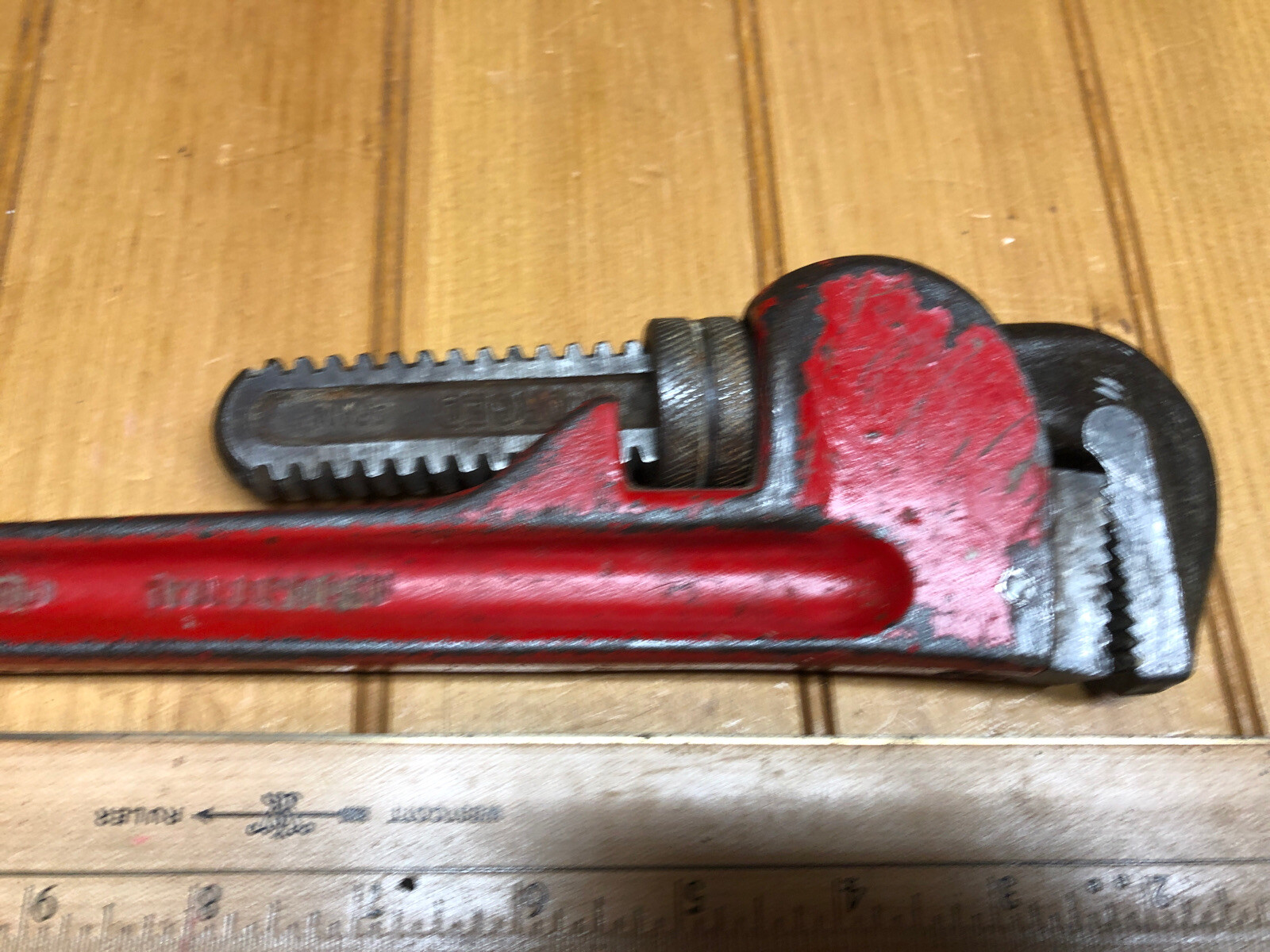 Vintage Heavy Duty 14” Super-EGO Pipe Wrench Industrial Quality Made In Spain