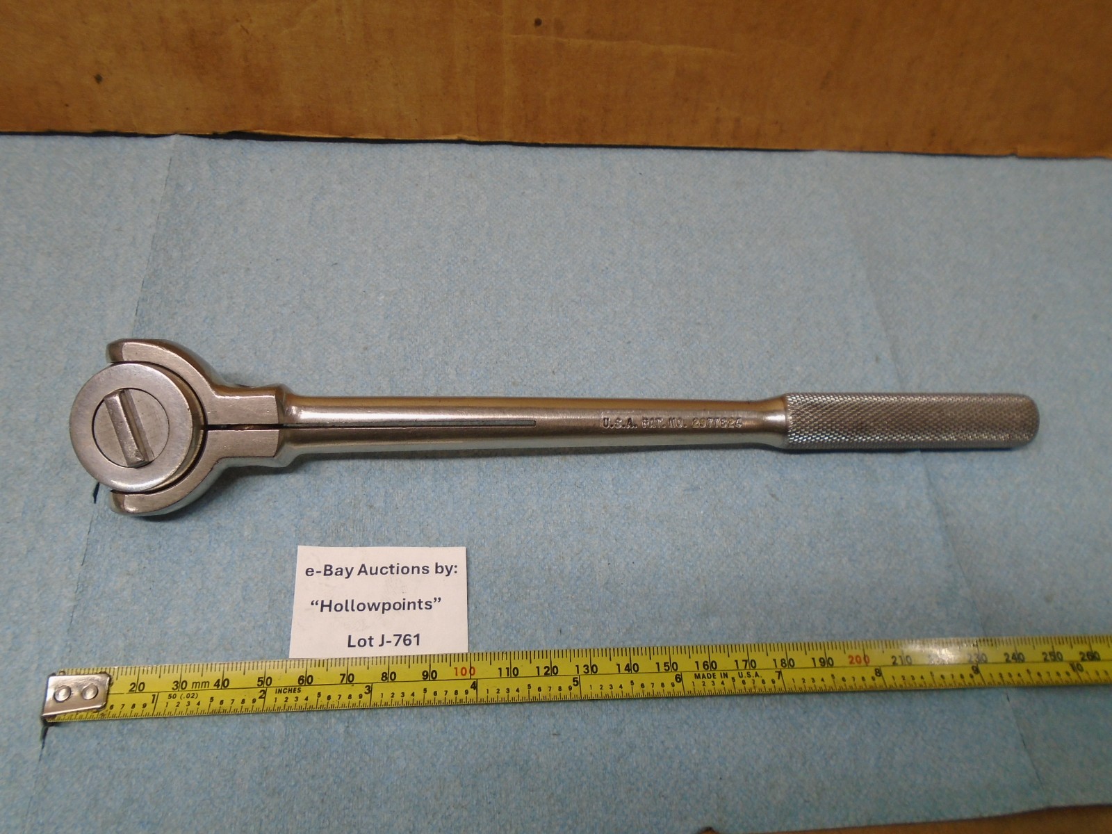 S-K Wayne USA 3870 Roto Swivel Head Ratchet 3/8 ” drive SK 10-3/4″ Long J761