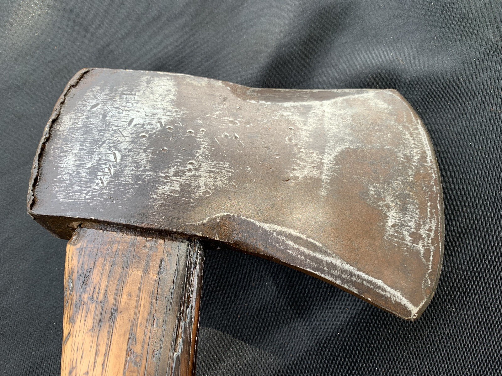 Single Bit Axe Charleston W. VA. USA Vulcan Arm And Hammer 34” 5lb Vintage