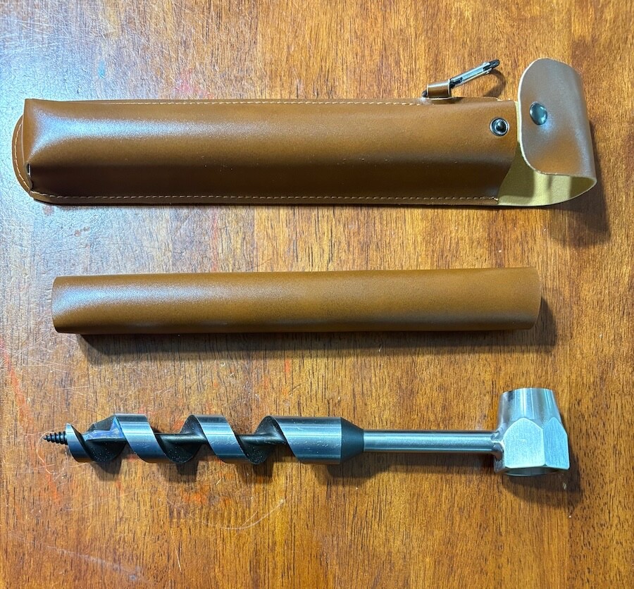 1 X 10-inch 25mm Hexagon Embedded Welding Bushcraft Hand Auger Wood Drill