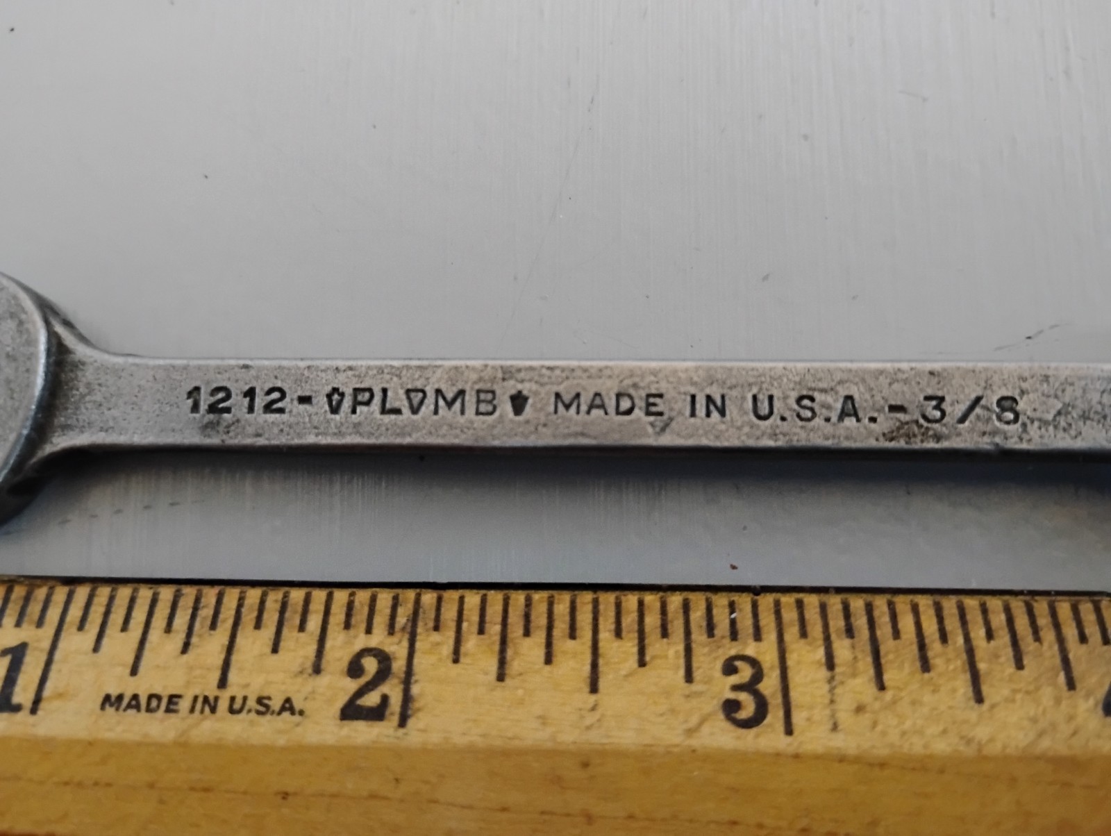 Vintage Plomb 1212 3/8″ Combo Wrench. Made in USA