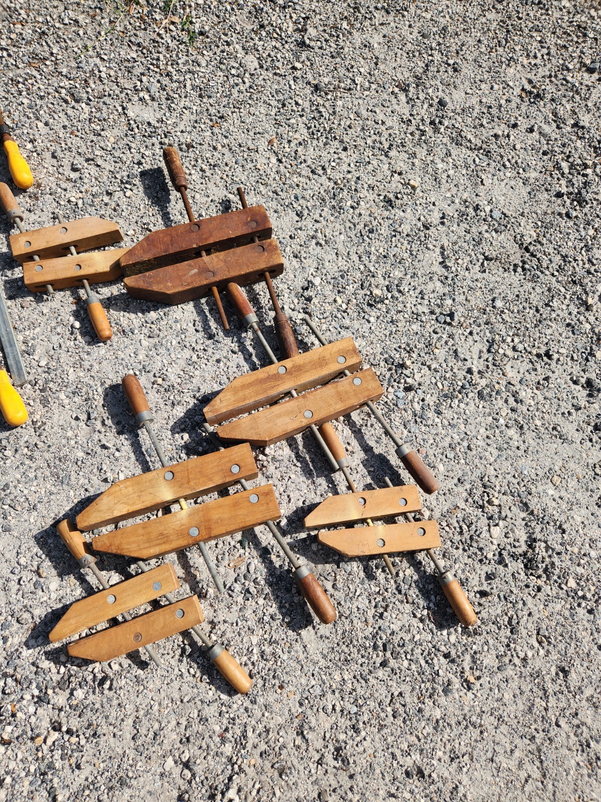 Set of (6) Hempe HMC Wood Hand Screw Clamps 8 & 12″ Lot Made in the USA