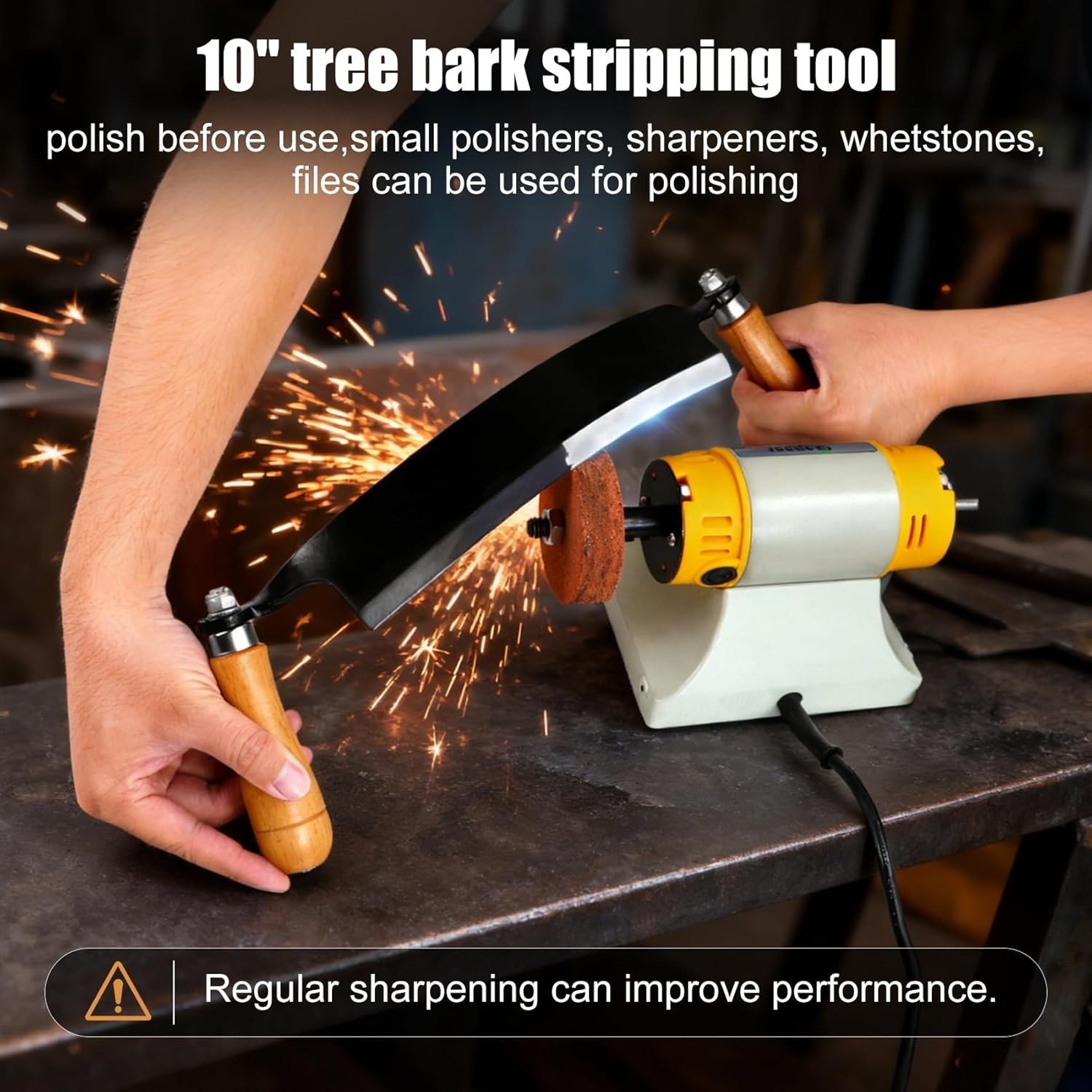 10” Draw Knife,Draw knife debarking tool,Curved Draw Knife,Draw Shave Tool D…