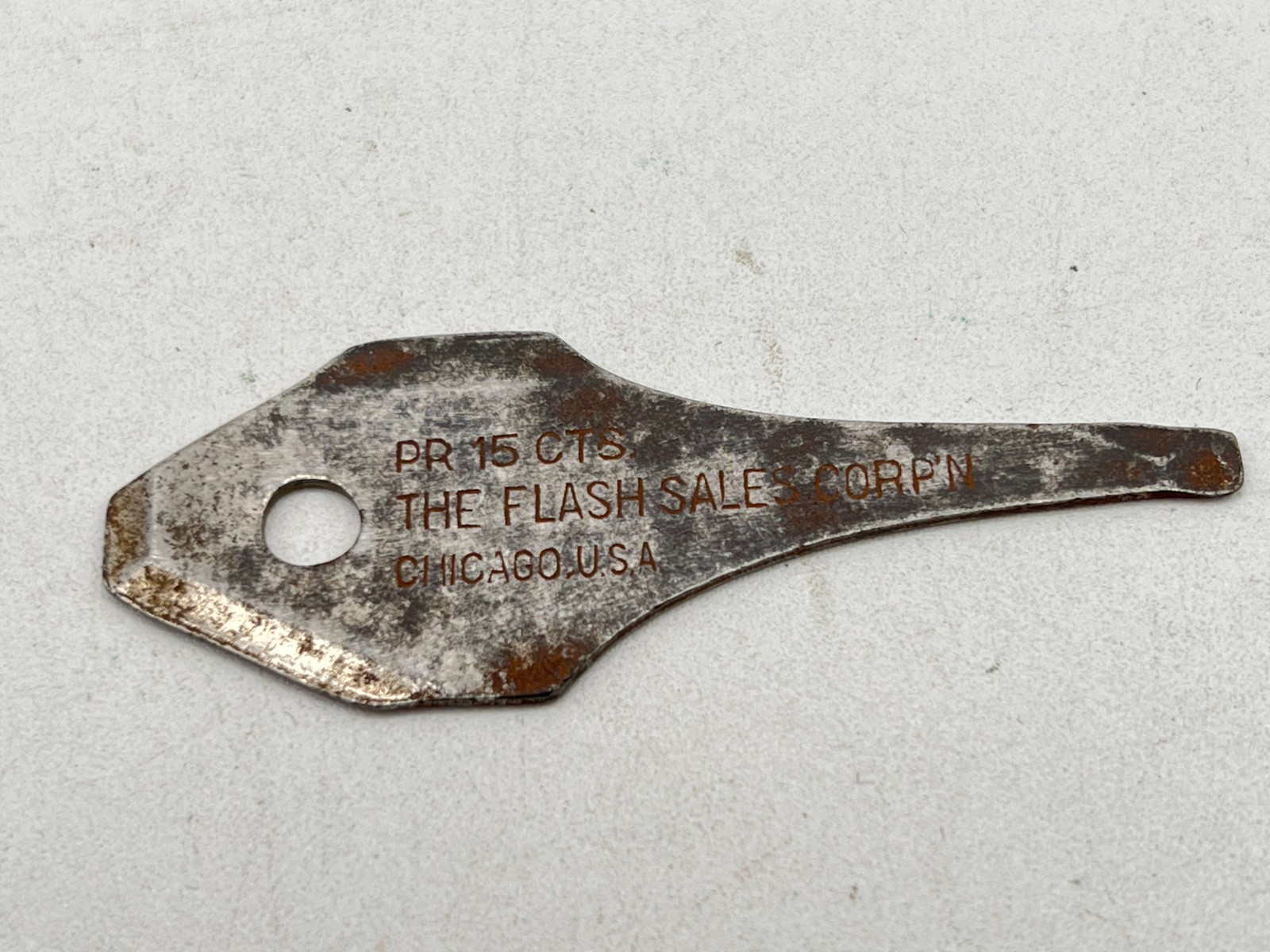 Vintage Eifel-Flash E-F Angle Screwdriver Plierench Promo Keychain Screwdriver