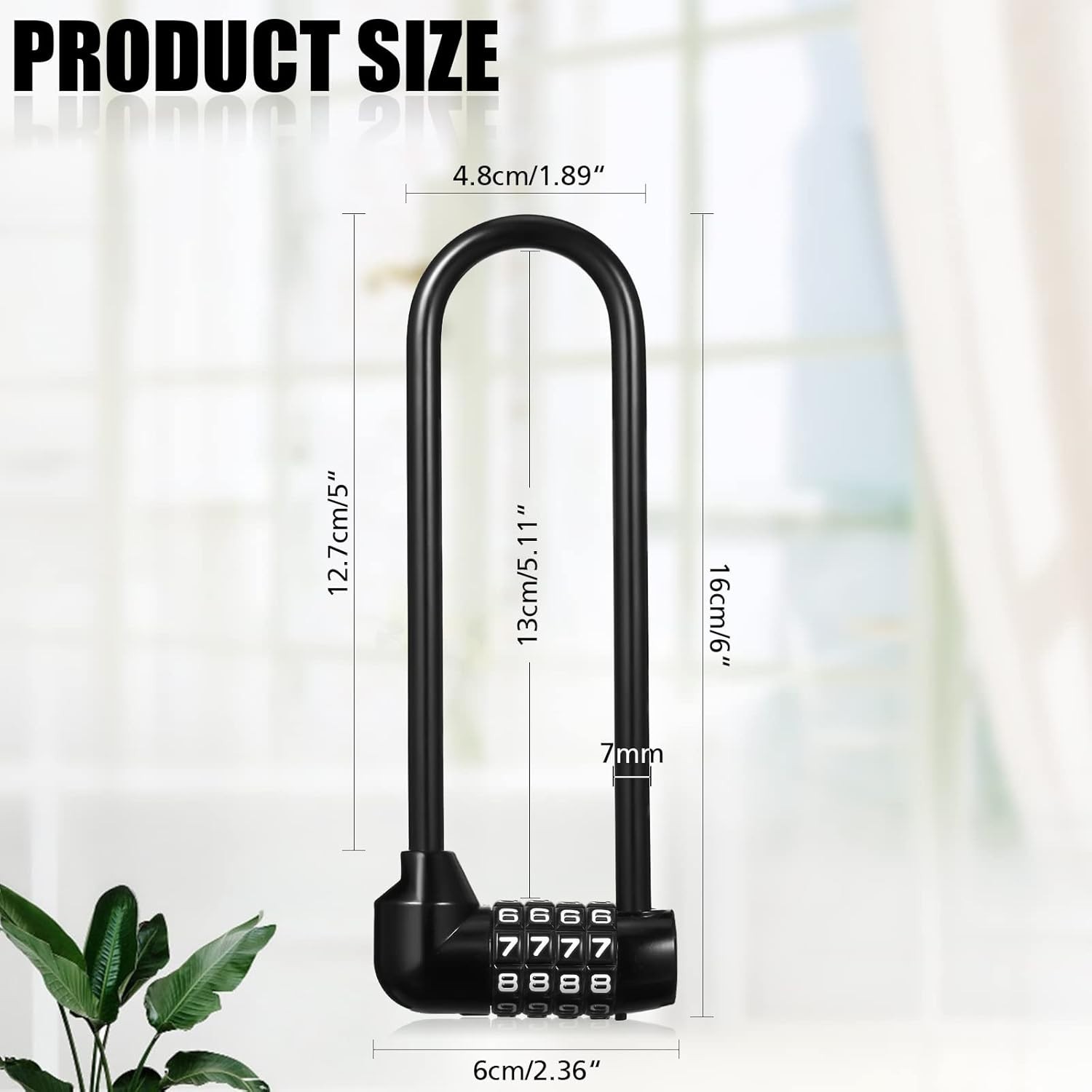 Durable Waterproof 6” Long Shackle Padlock – 2 Pack for Ultimate Security!