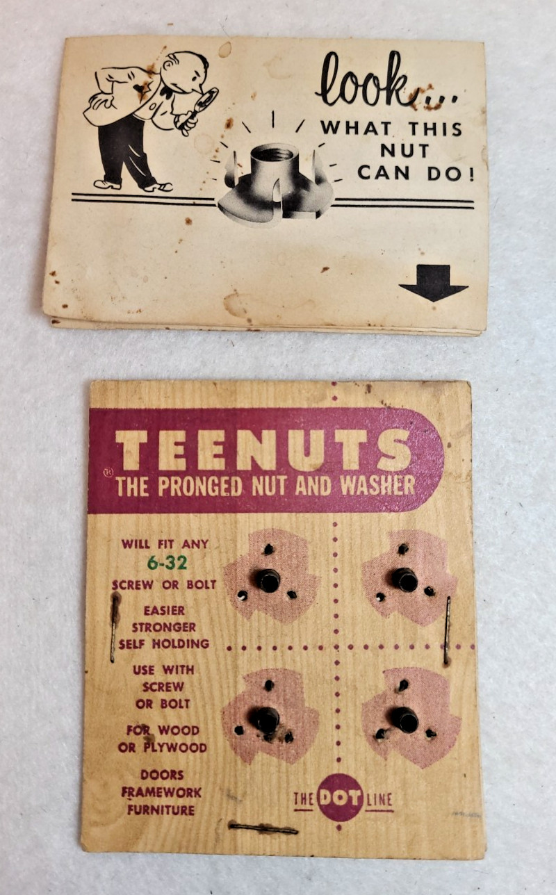 5 Misc. Vintage Hardware Items – Mendets, Teenuts, Liquid Solder, Wire, Patches