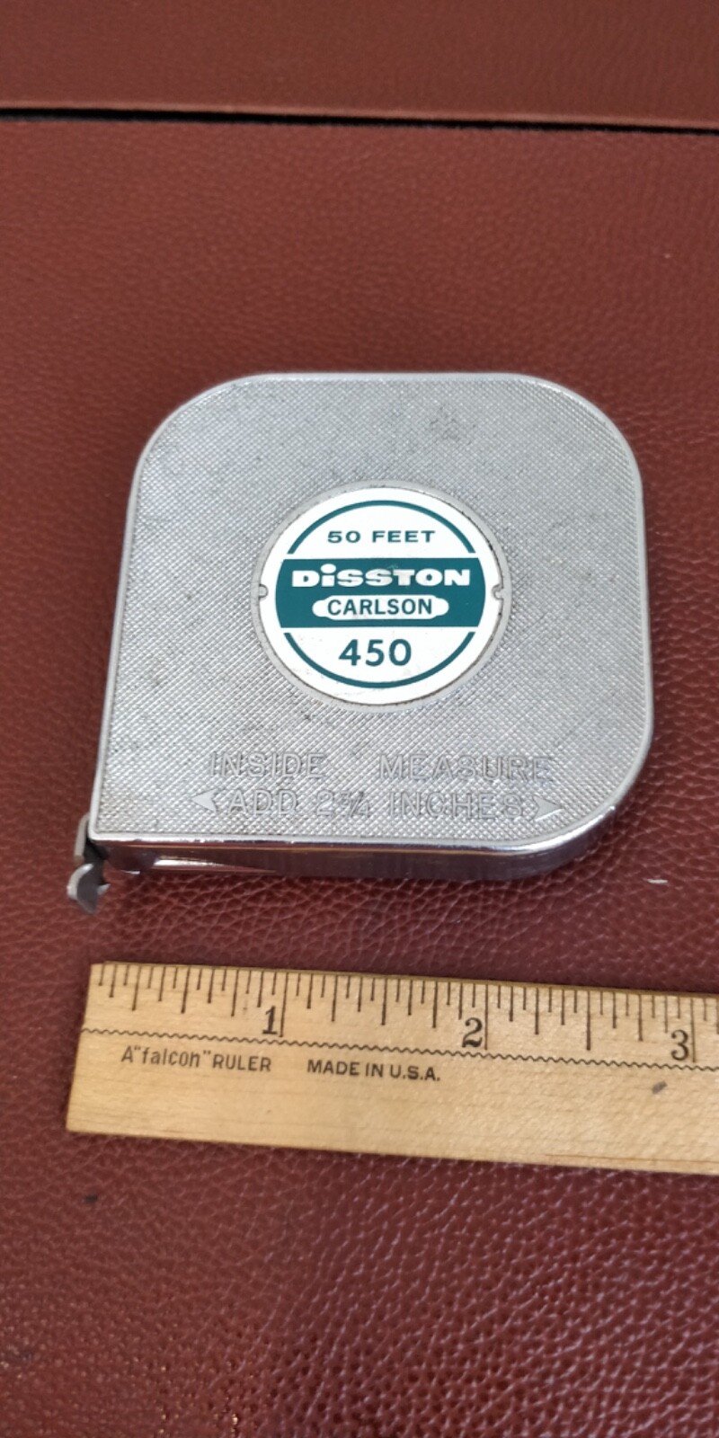 NICE Clean ~ Disston Carlson ~ 450 50 feet Tape Measure USA 🇺🇸 made