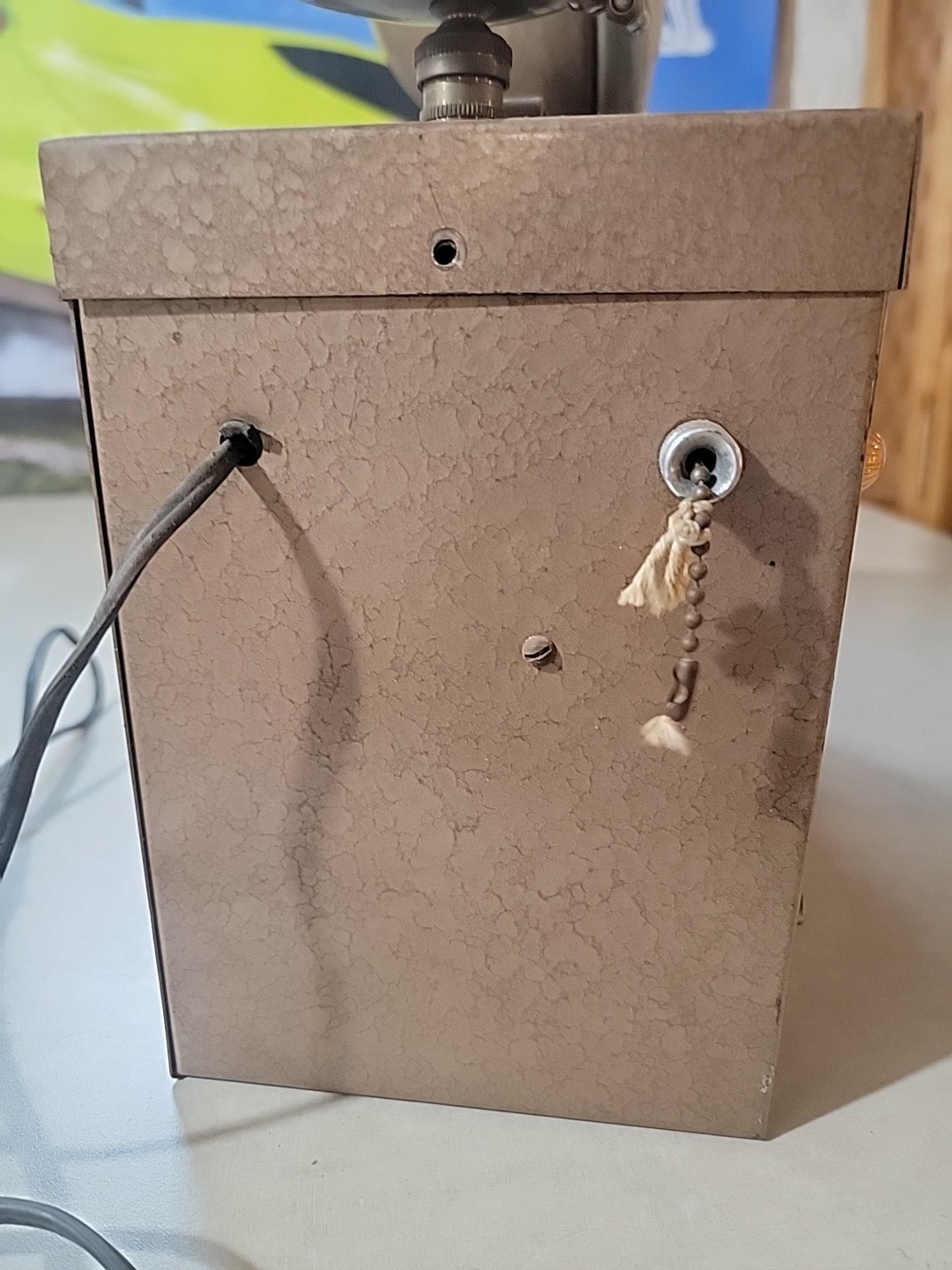 2 RARE VTG Portable Dual Spotlight Double Searchlight Control Box w. Voltmeter
