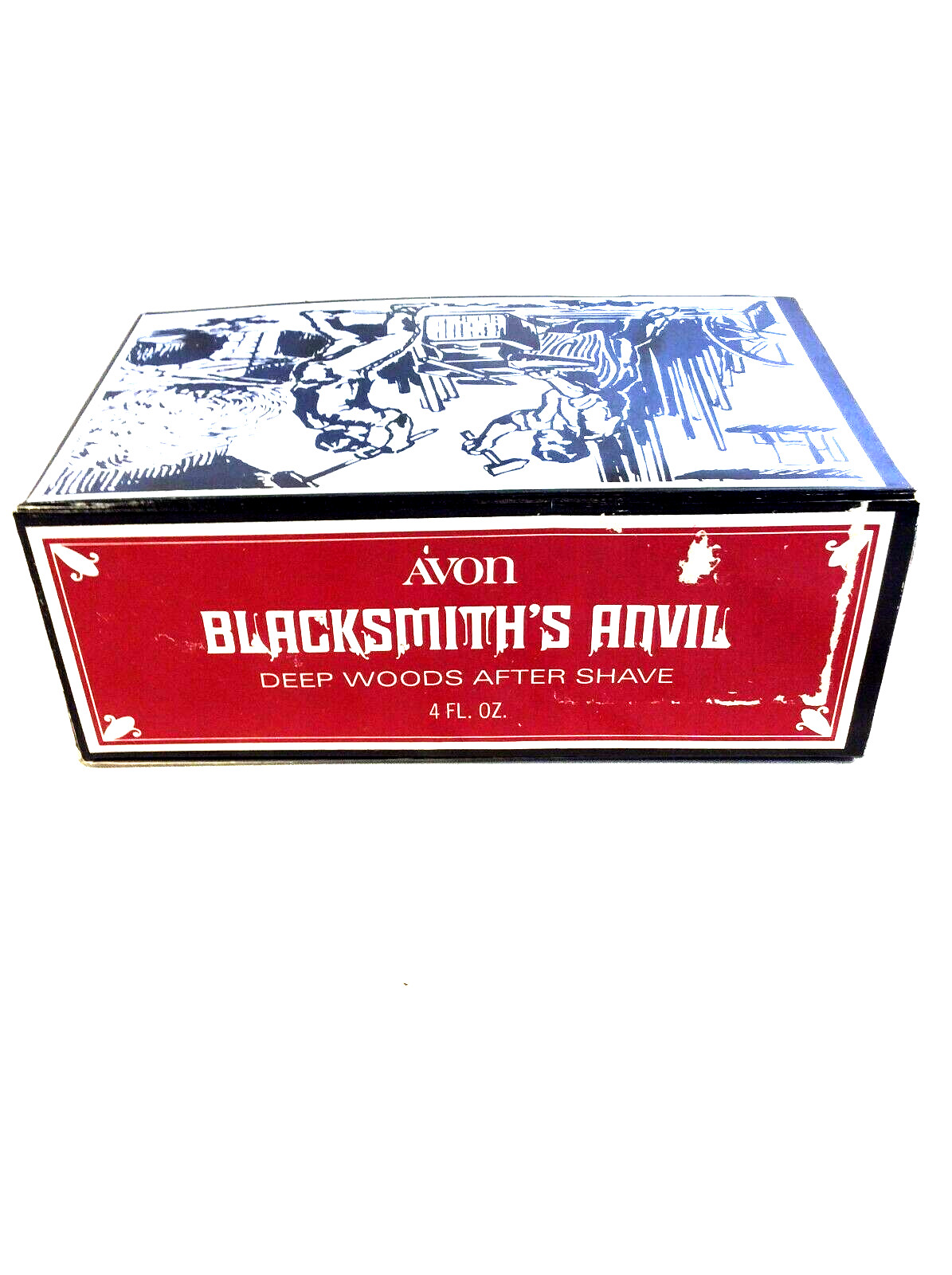 AVON BLACKSMITH’S ANVIL DEEP WOODS AFTER SHAVE FULL NEW WITH BOX