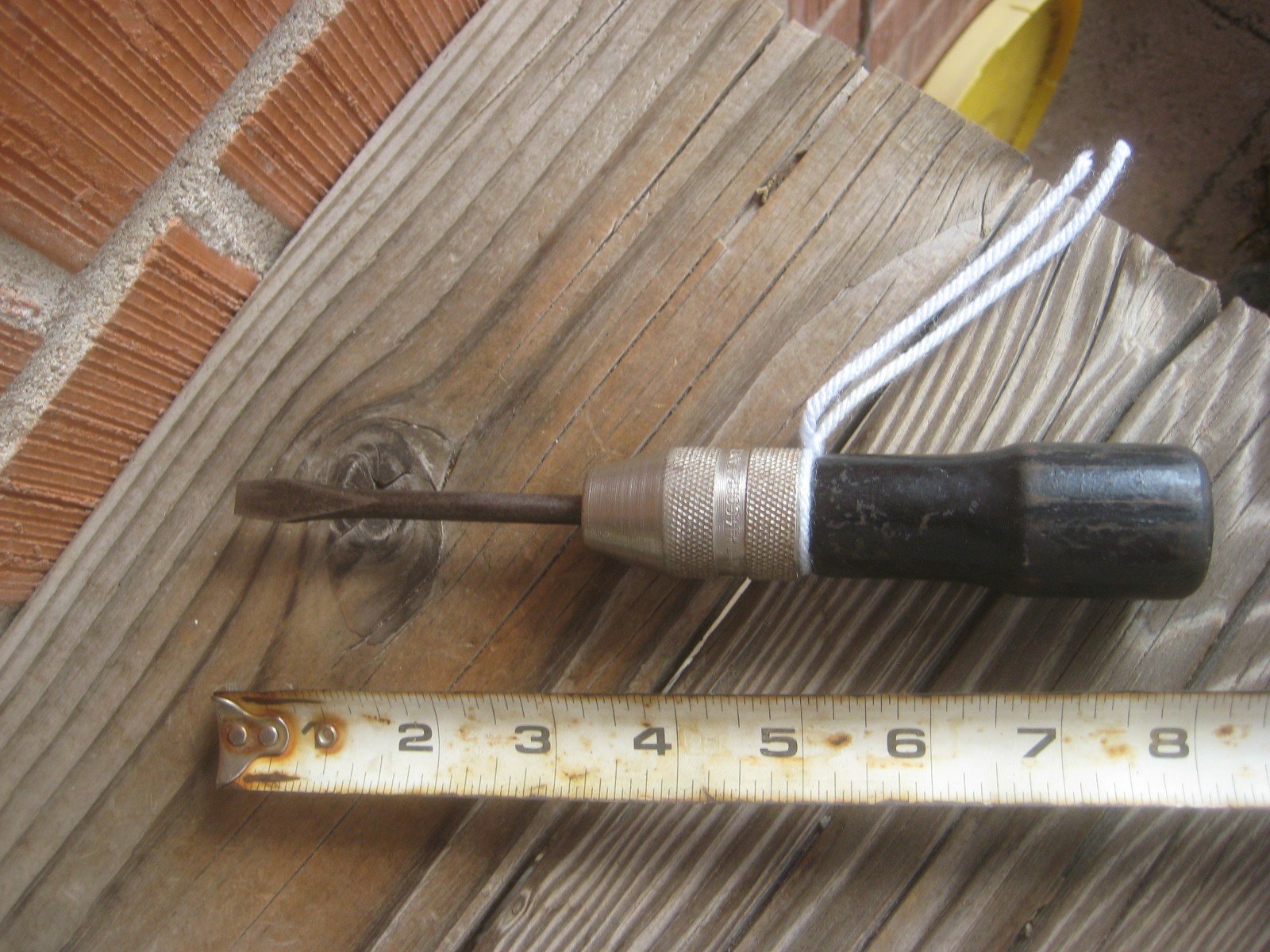 Vintage 5/16″ Tip x 3″ Steel * BRIDGEPORT * Detachable Slotted Screwdriver USA