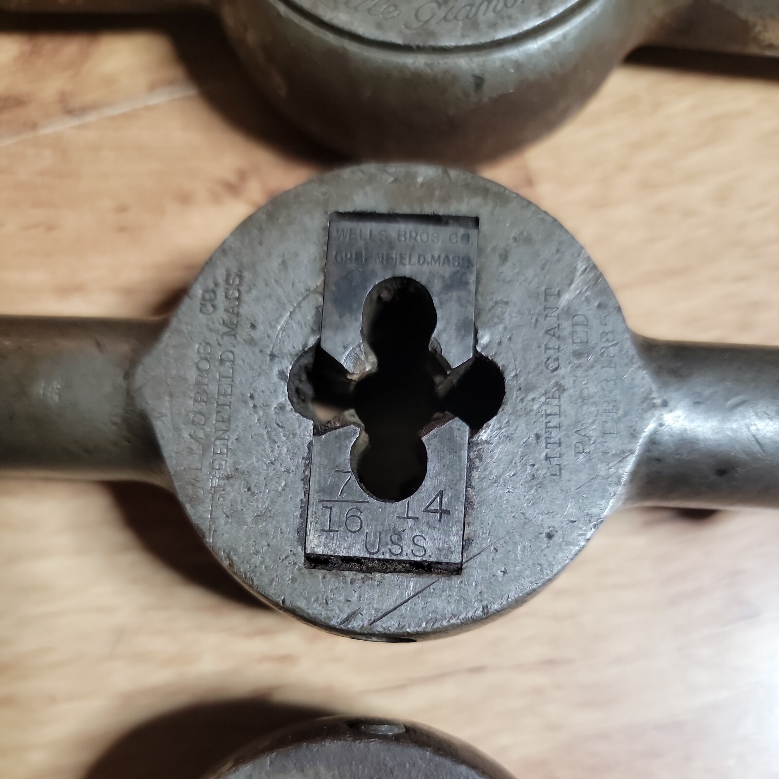 Lot of 5 Vintage WELLS BROS CO. Tap Handle Wrench GREENFIELD, MASS USA