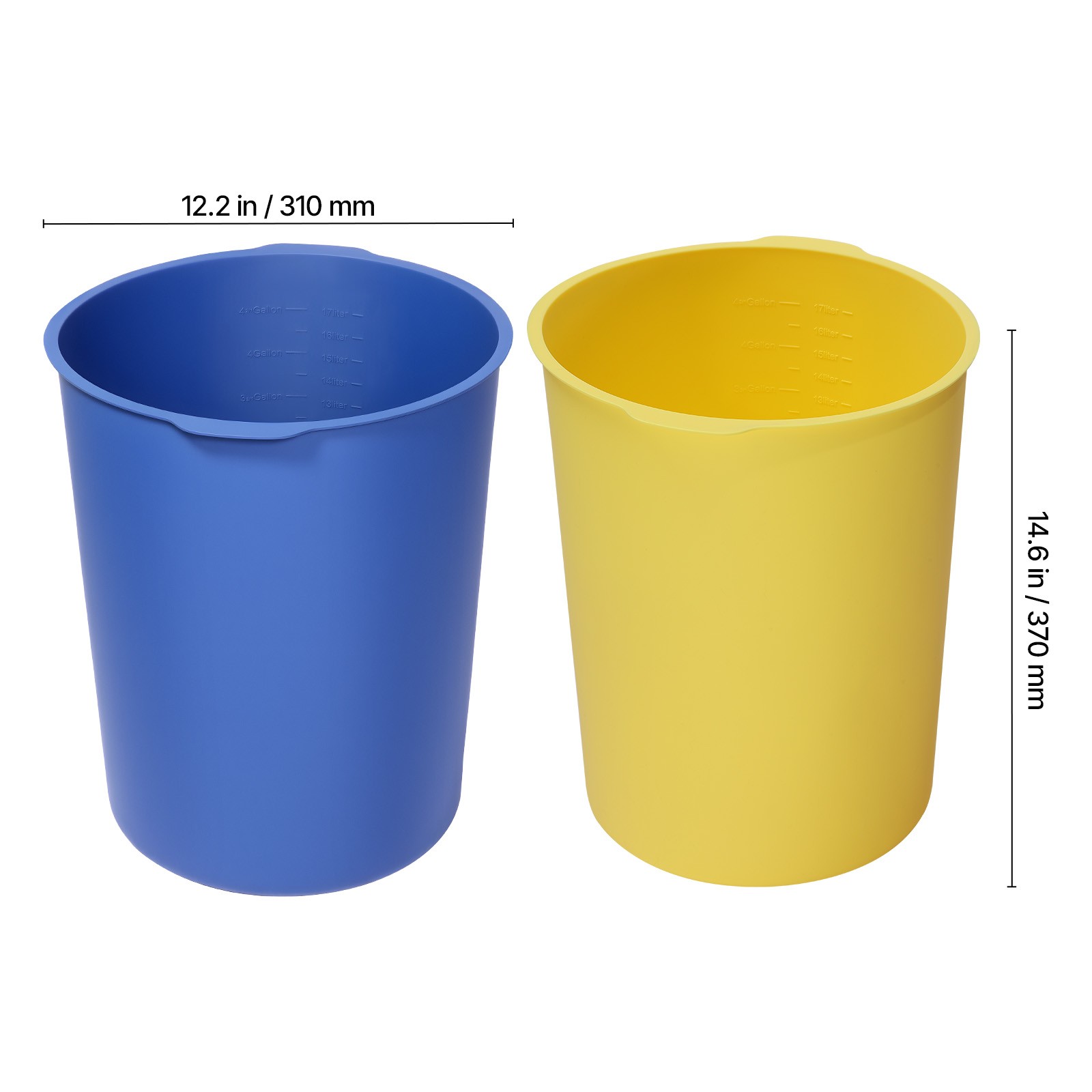 Uimoso Set of 2 Silicone Liners for 5-Gallon Buckets – Ideal for Mixing Tasks