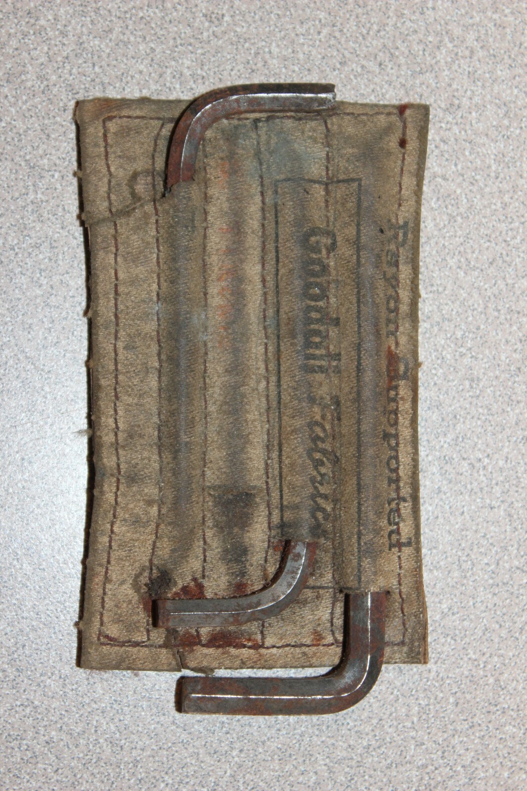 Vintage Raynon Supported Goodall Fabrics Allen Wrench Set Burch Line 143