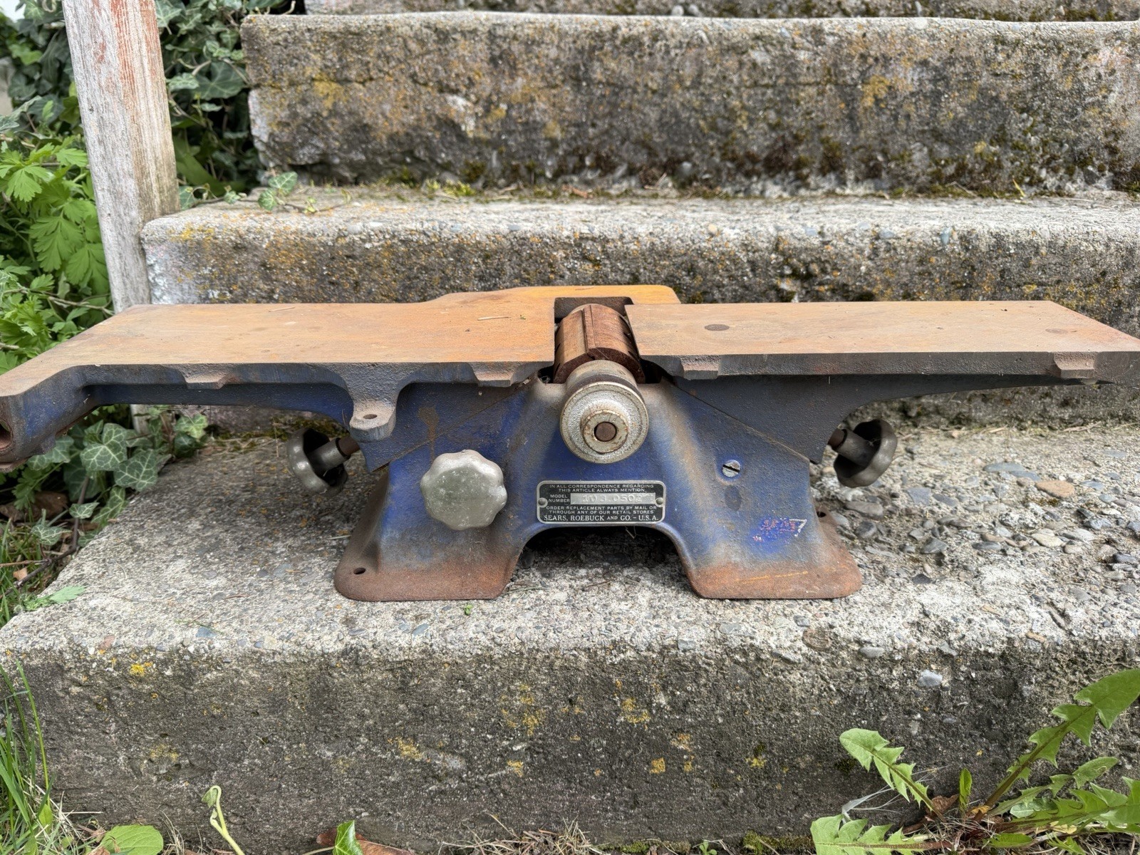 Vintage Craftsman 4¼” Jointer Planer 1930’s King Seeley 103 0502 Stand w/ Pickup