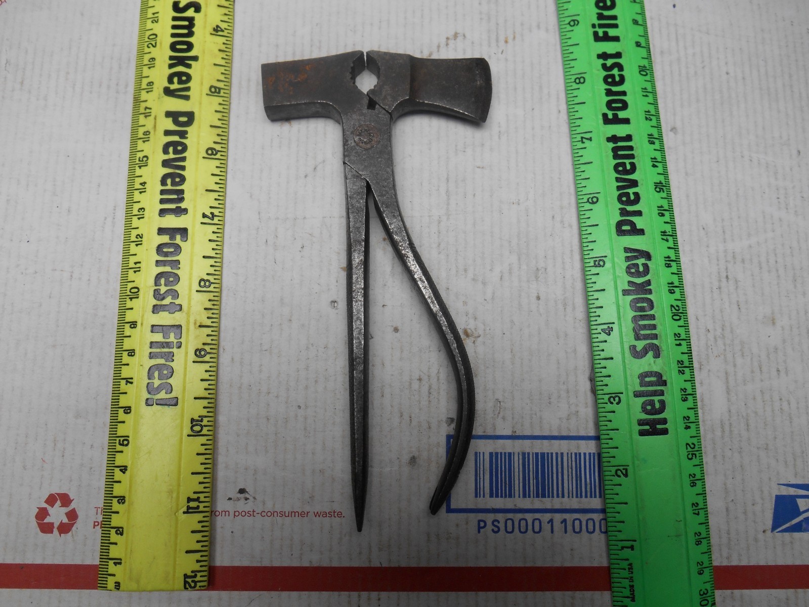 VINTAGE STAHL GERMAN MULTI TOOL PLIERS HATCHET HAMMER PRYBAR PULLER SCREWDRIVER