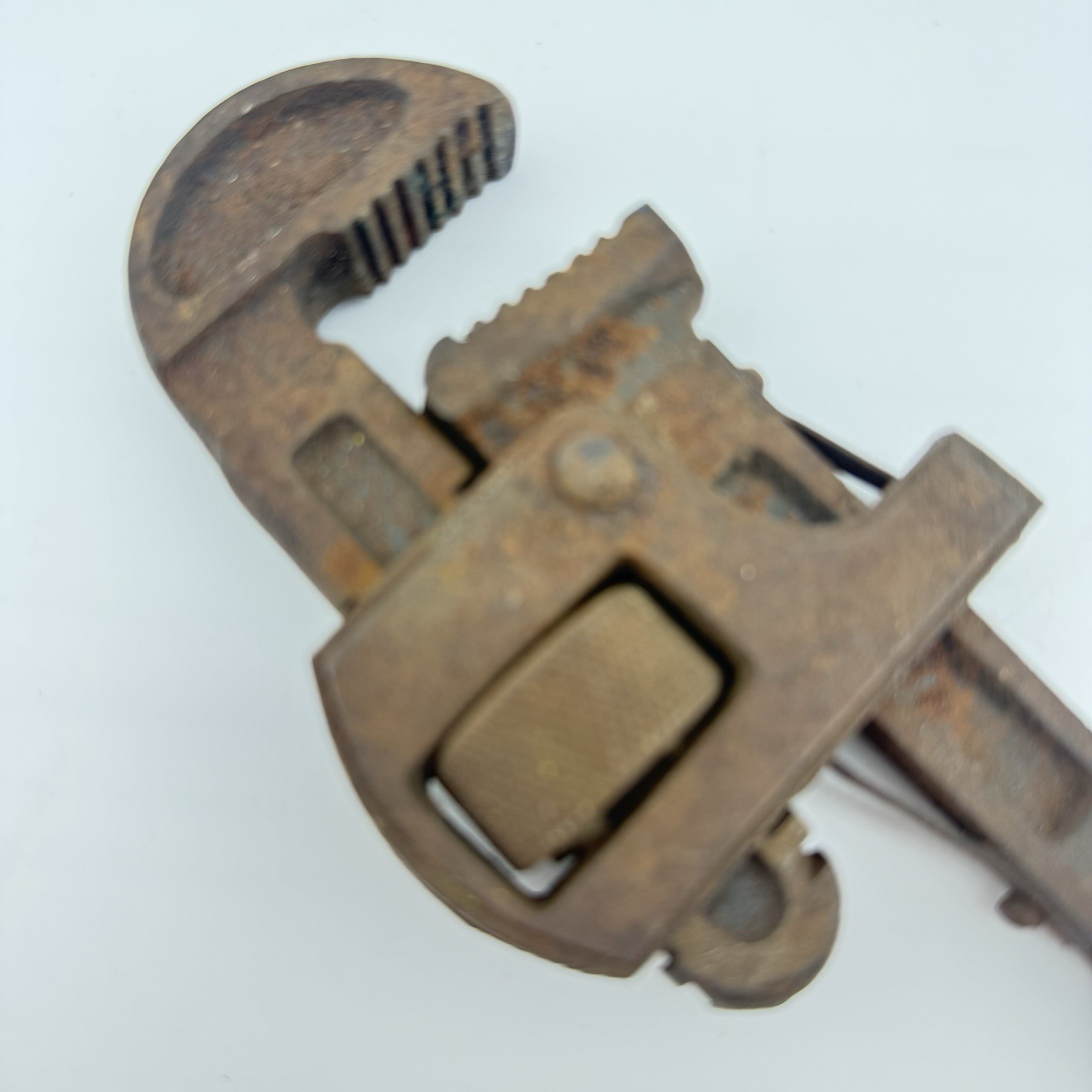Vintage 10 in Spanish Pipe Wrench Drop Forged Made in Spain