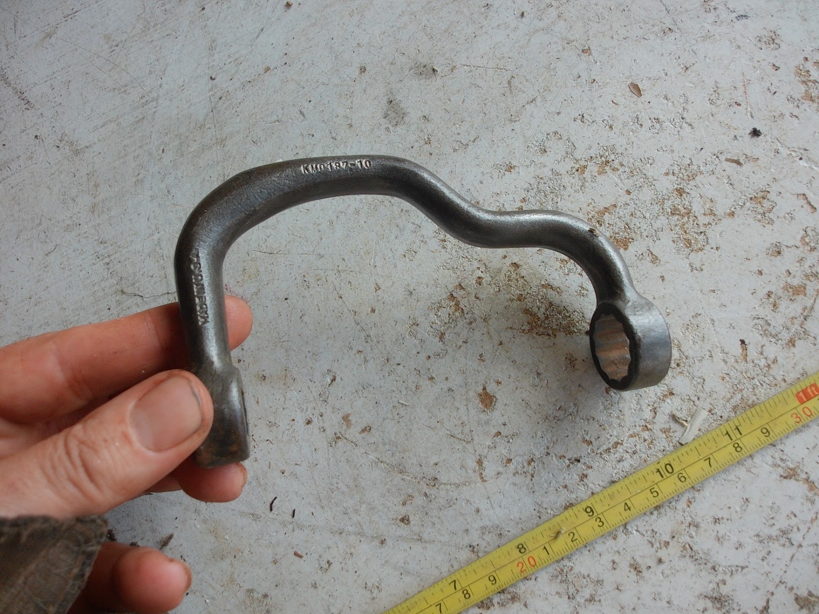 Vintage Odd style Wrench KMO-187-10 4T-W-2965 USA Only 1 on eBay! Lot 26-7-C