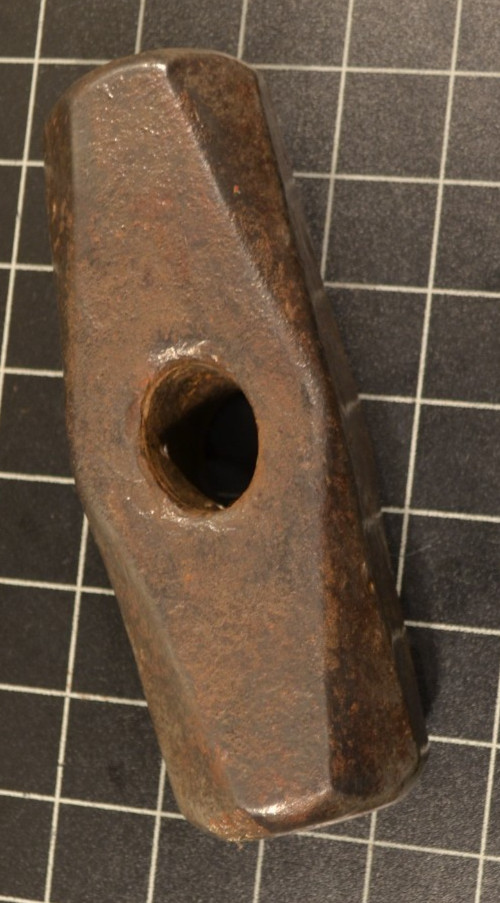 “M” – 10# – SLEDGE HAMMER HEAD – BRANDED M – BLACKSMITH – GOOD CONDITION