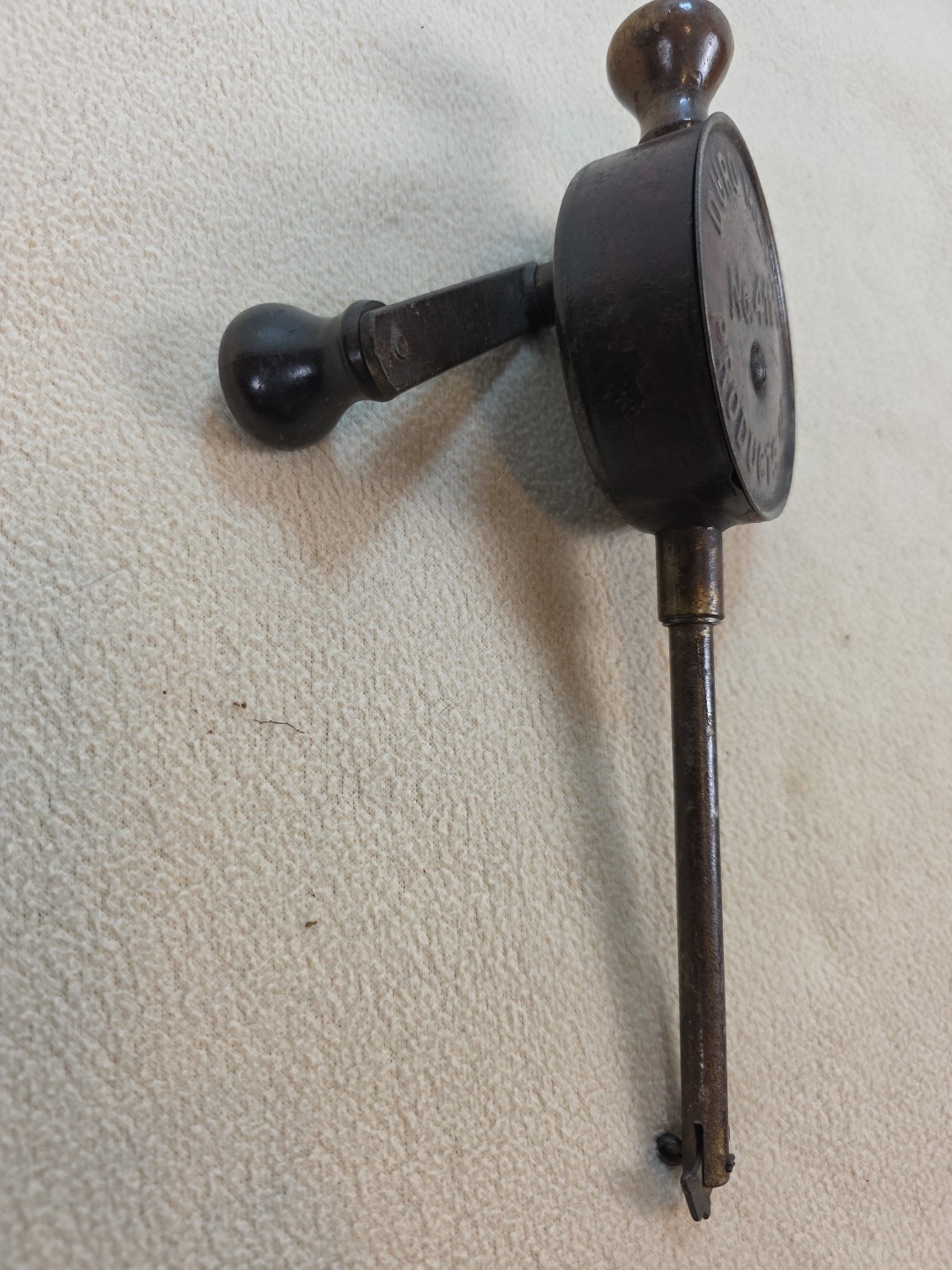 Vintage Duro Metal No. 411 Hand Crank Valve Grinder Lapping Tool Chicago Tested