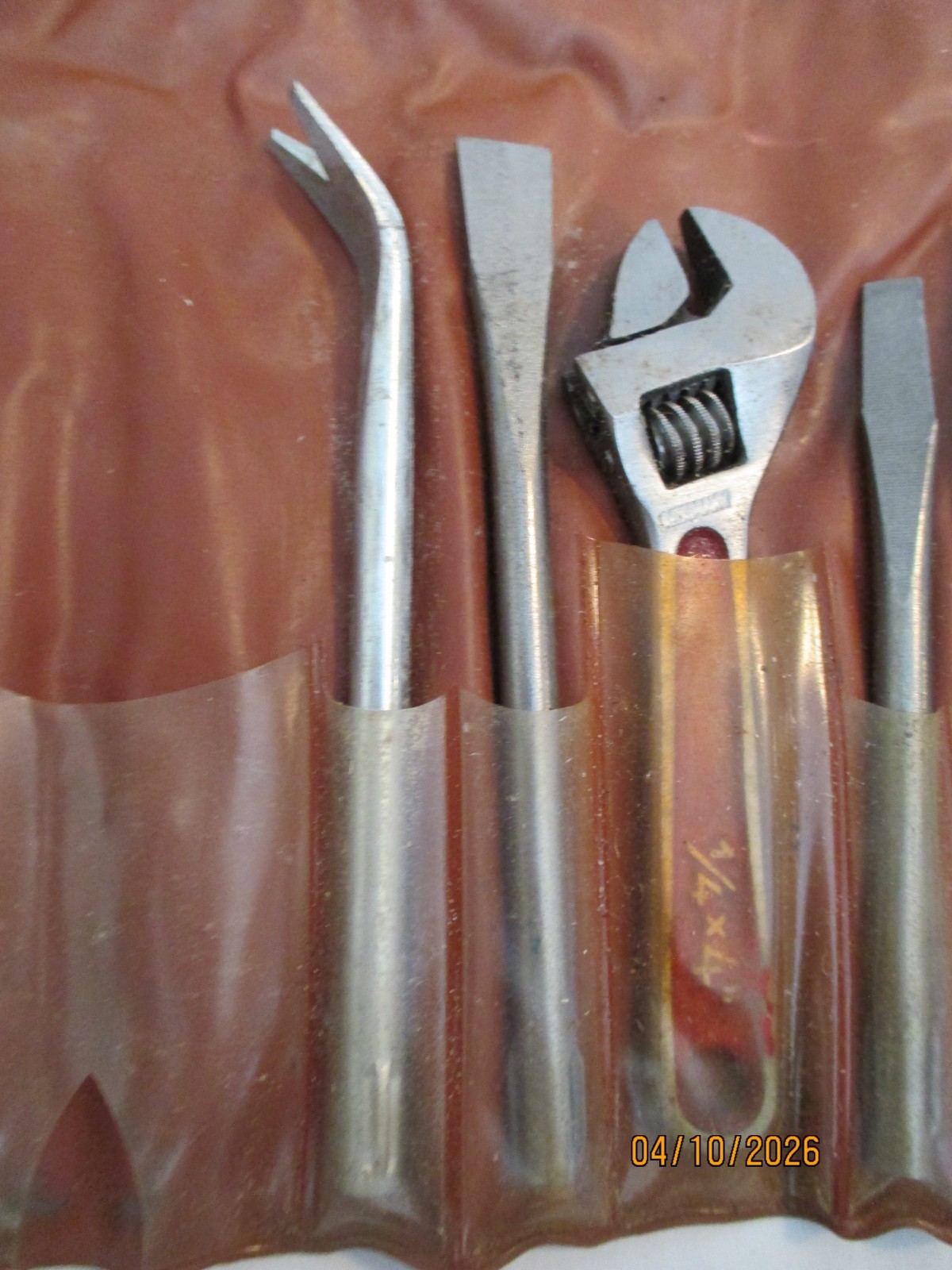Vintage German Oxiwall Drop Forged 8 Piece Tool Set with Storage Pouch