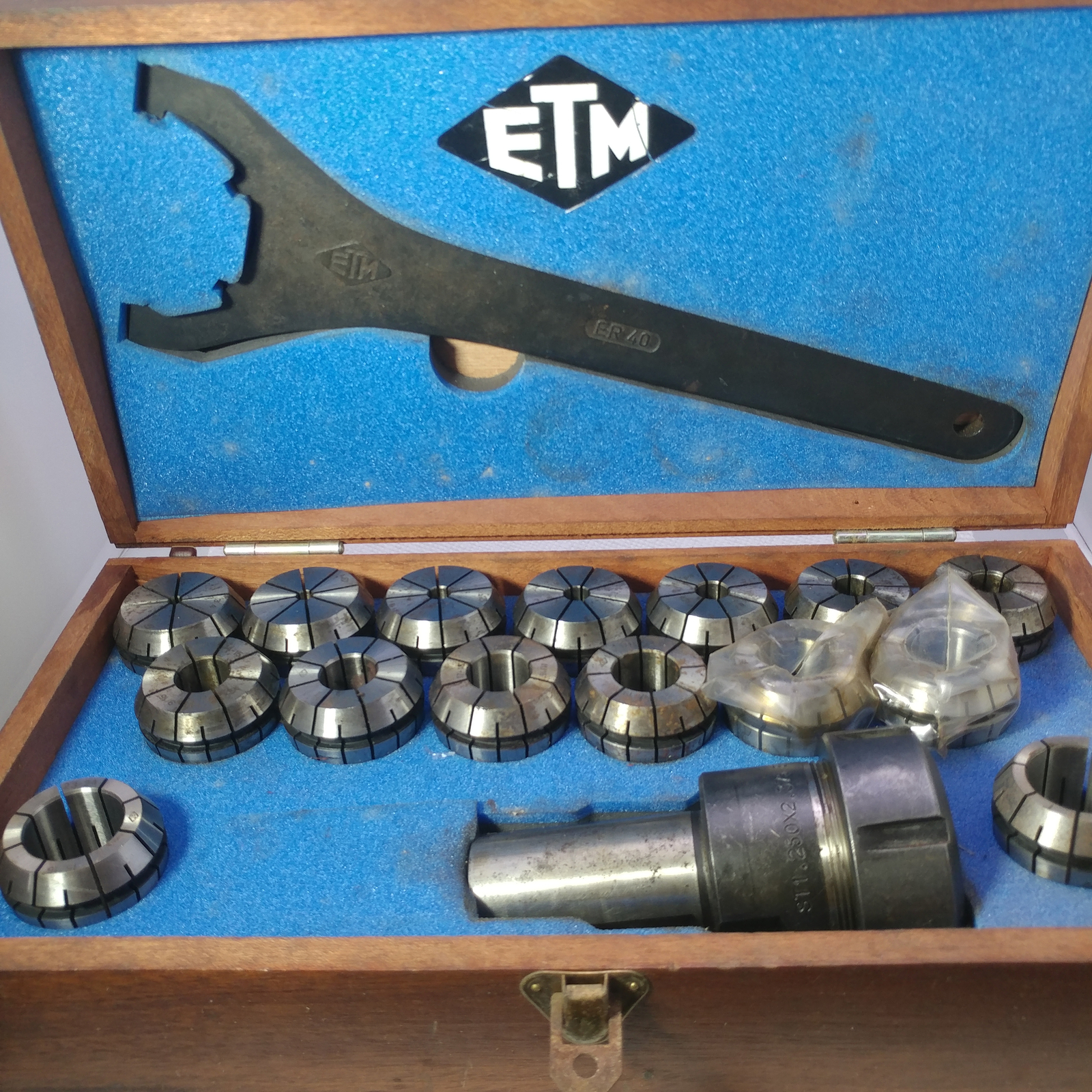 ER-40 1.1/4 ETM COLLET CHUCK SET 1/8″ -1″ in the original box