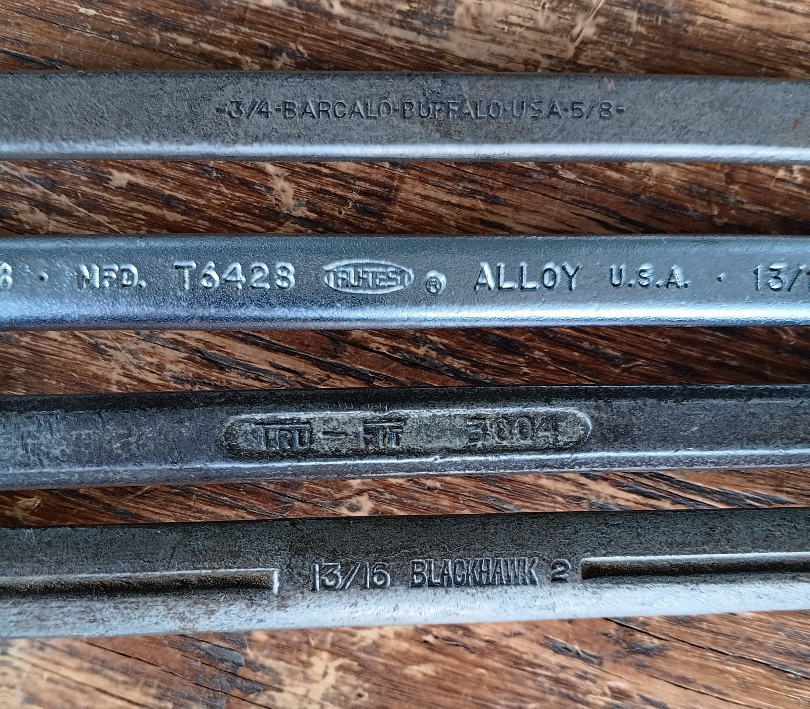 Offset Double Box End Wrench Set ~ Blackhawk, Barcalo, Tru-Fit ~ 12″ Vintage USA