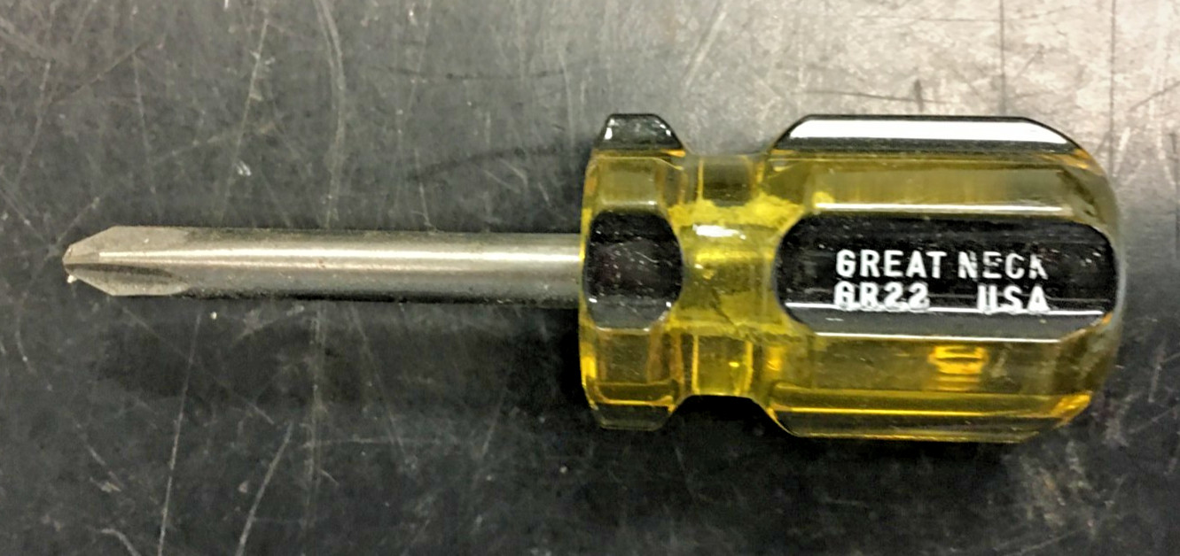 GREAT NECK GR22, STUBY SCREWDRIVER, USA