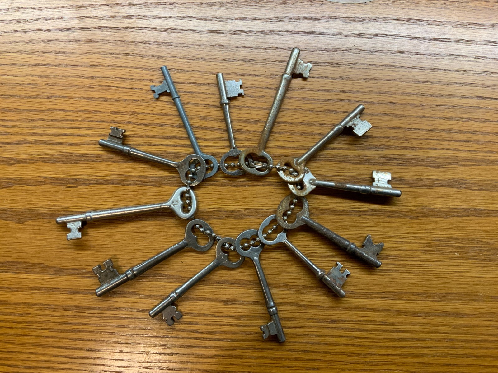 Mixed Lot Vintage & Antique Keys – Corbin, Skeleton, Flat, Brass for locks etc.
